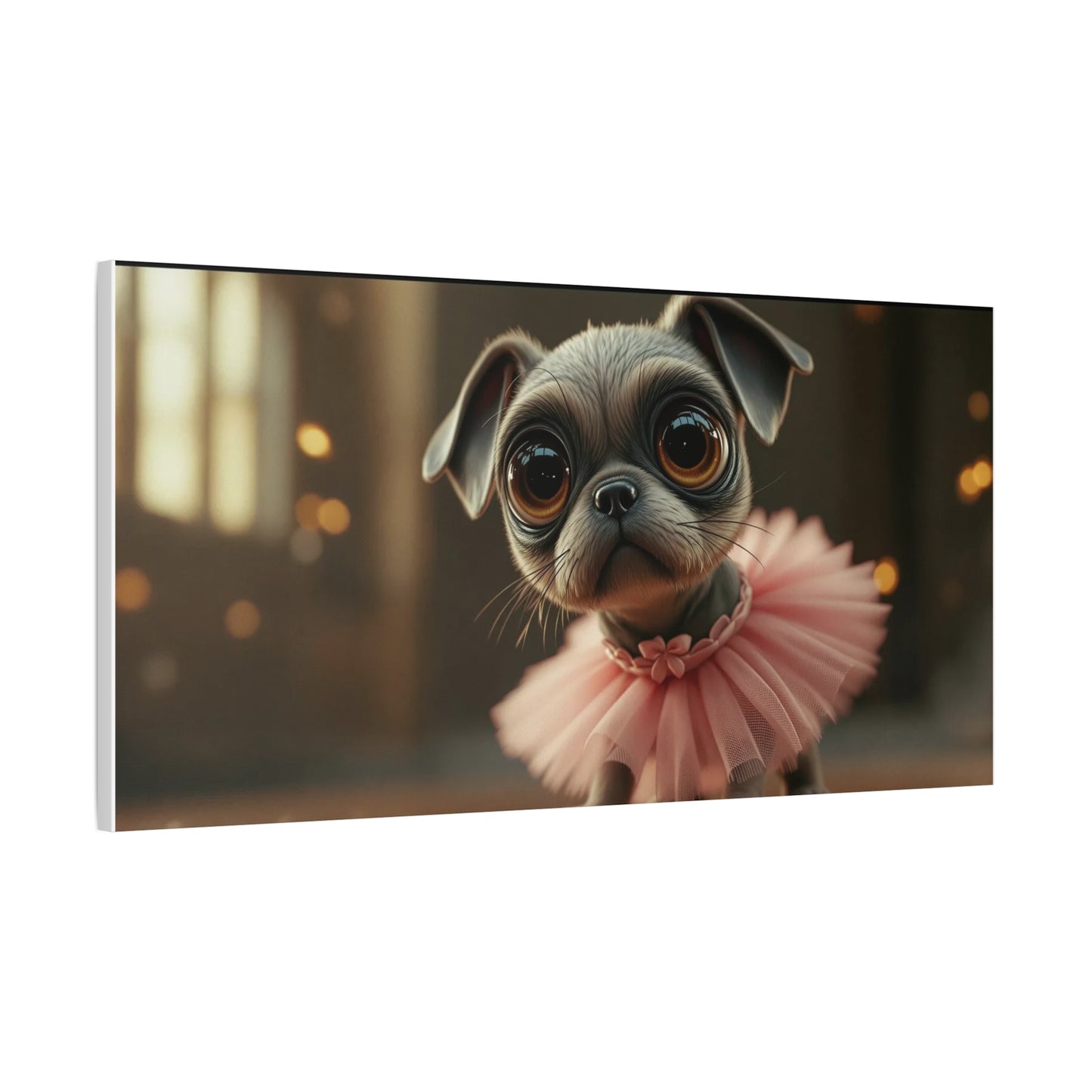 Cute Dog in Pink Tutu Art