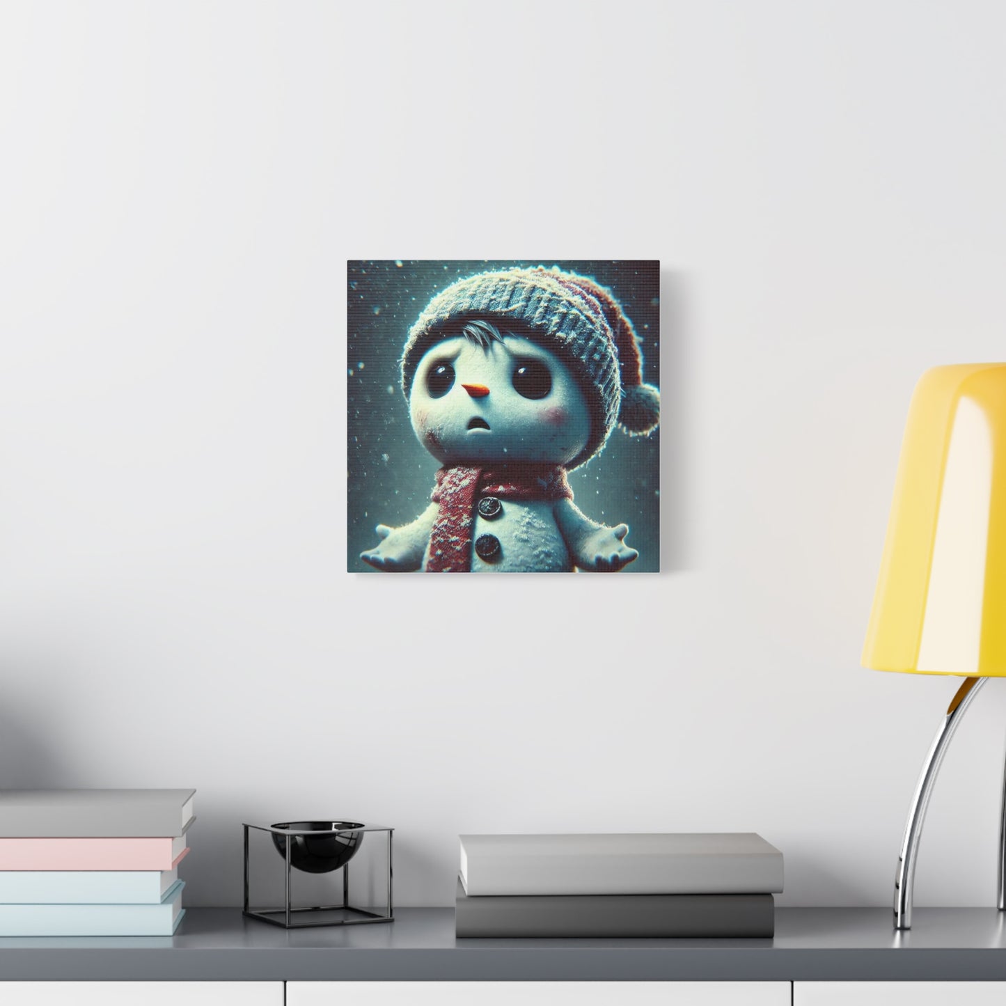 The Little Snowman Abstract Art
