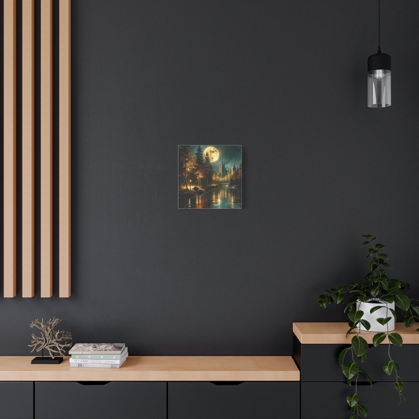 Canvas Print - Moon Over the Castle Wall Art