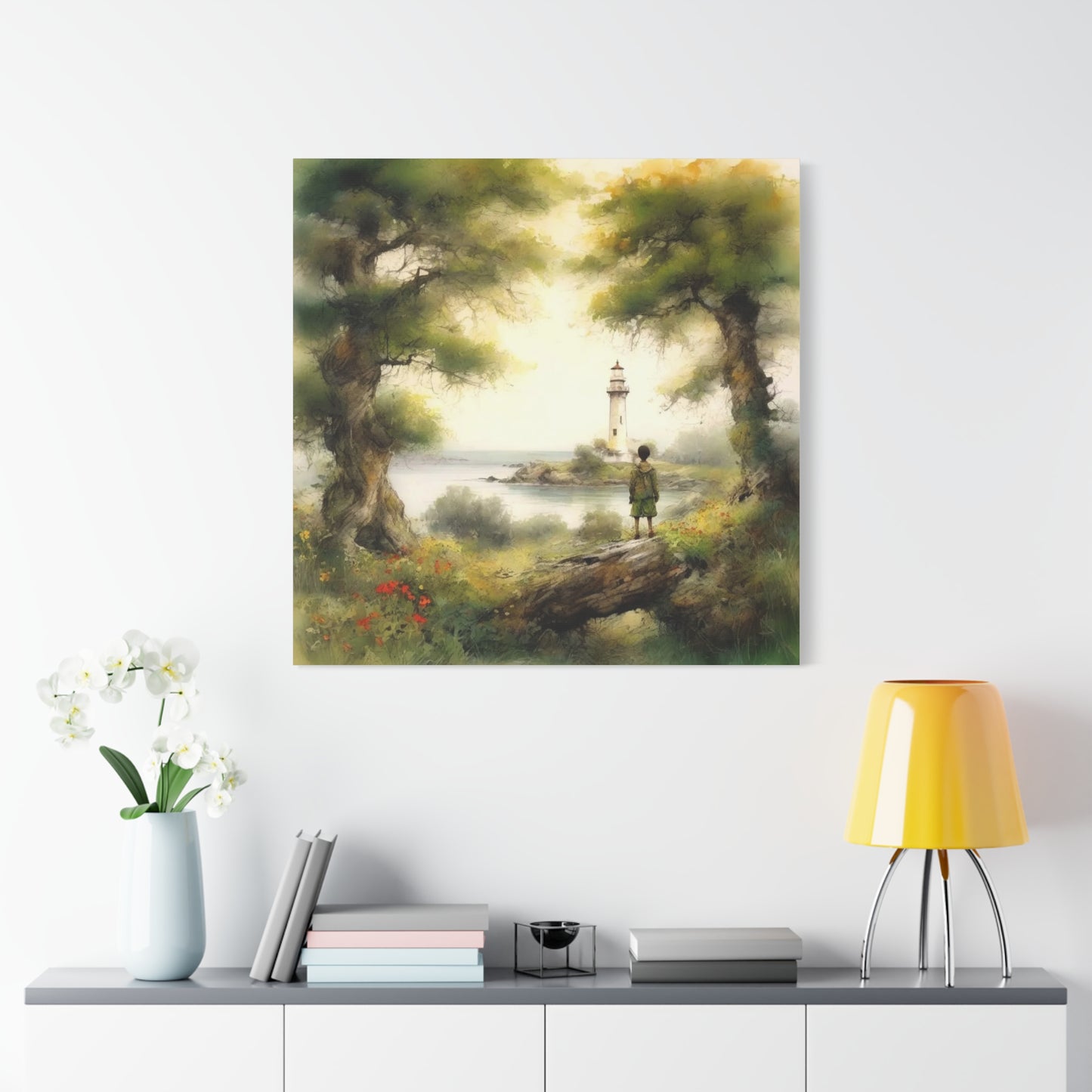 Boy and the Lighthouse Art