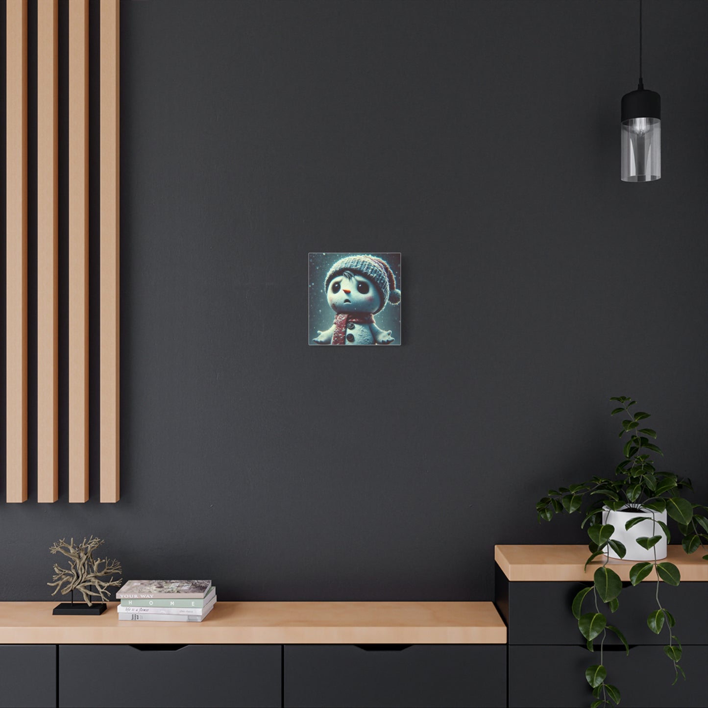 The Little Snowman Abstract Art