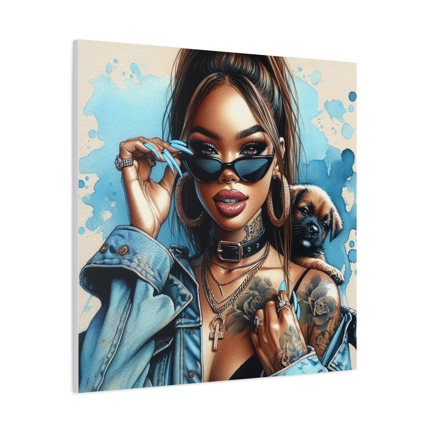 Beautiful Black Woman Canvas Art