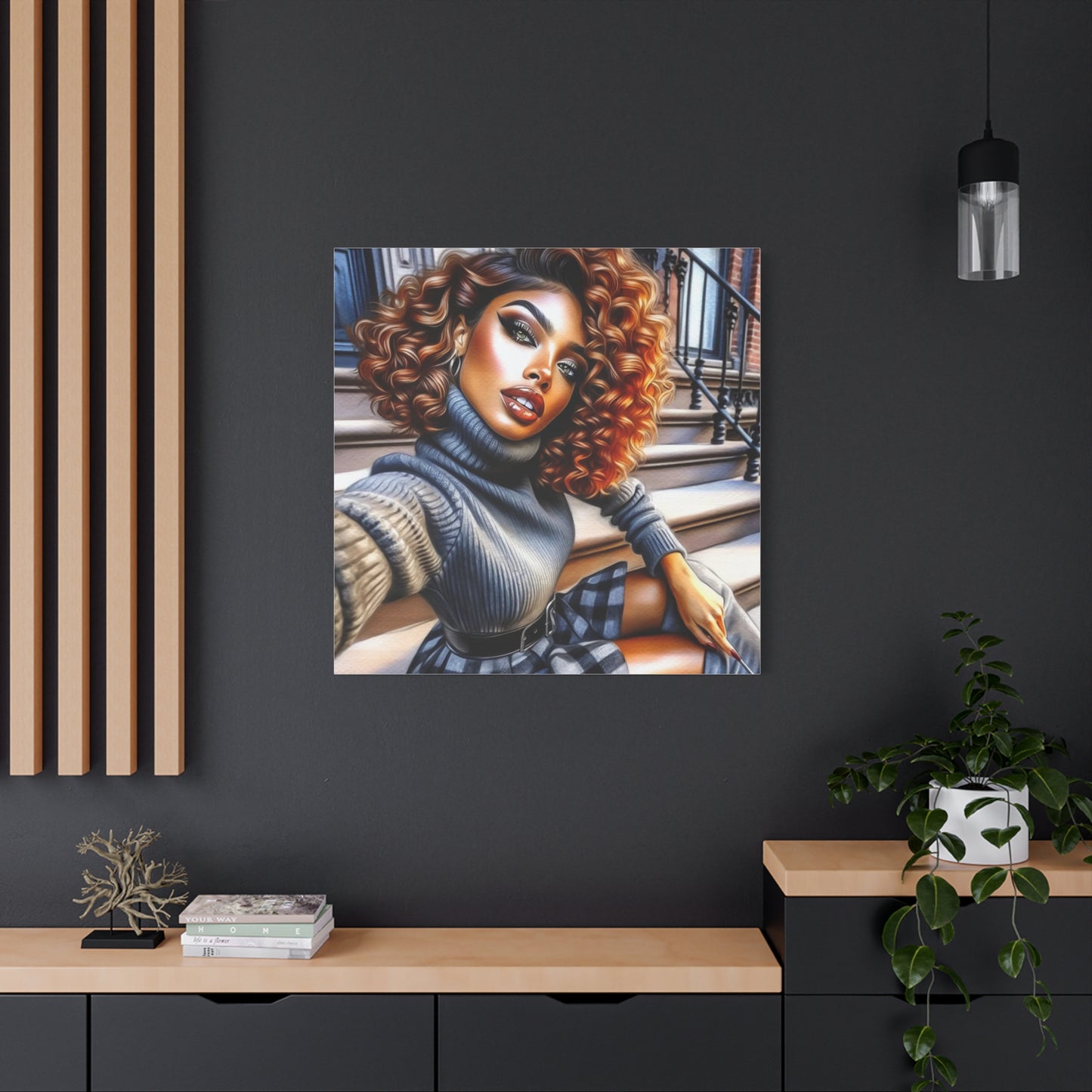 Beautiful Black Woman Canvas Art