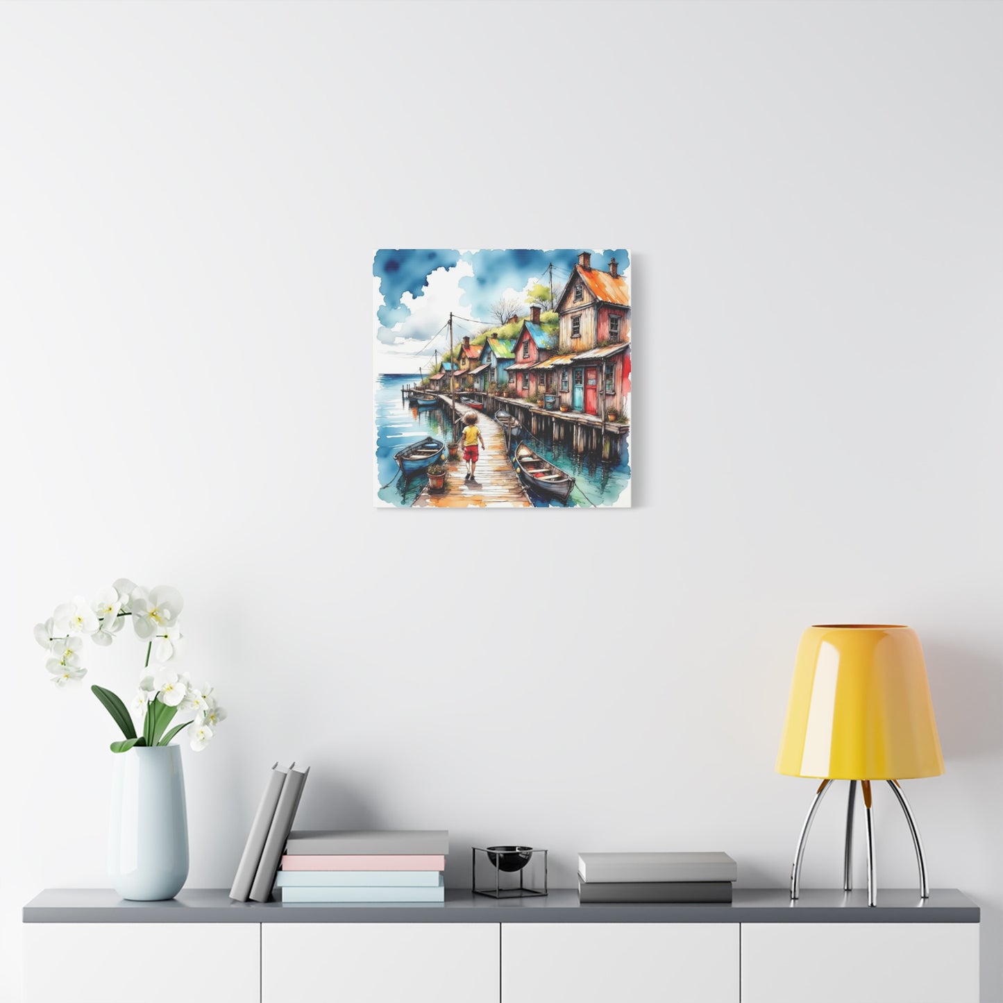 Child Going Home Abstract Art
