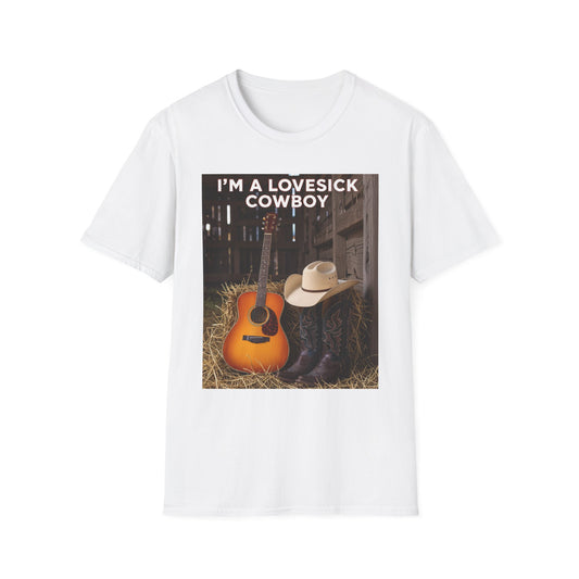 I'm a Lovesick Cowboy Western Boho, Unisex T-Shirt,
