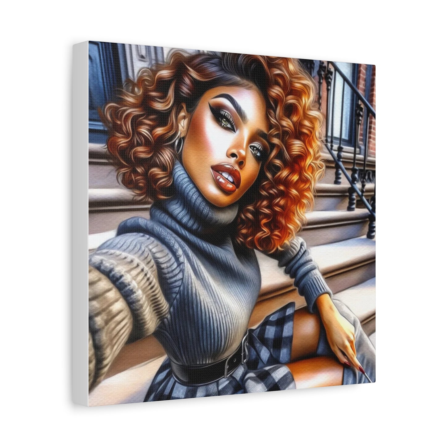 Beautiful Black Woman Canvas Art