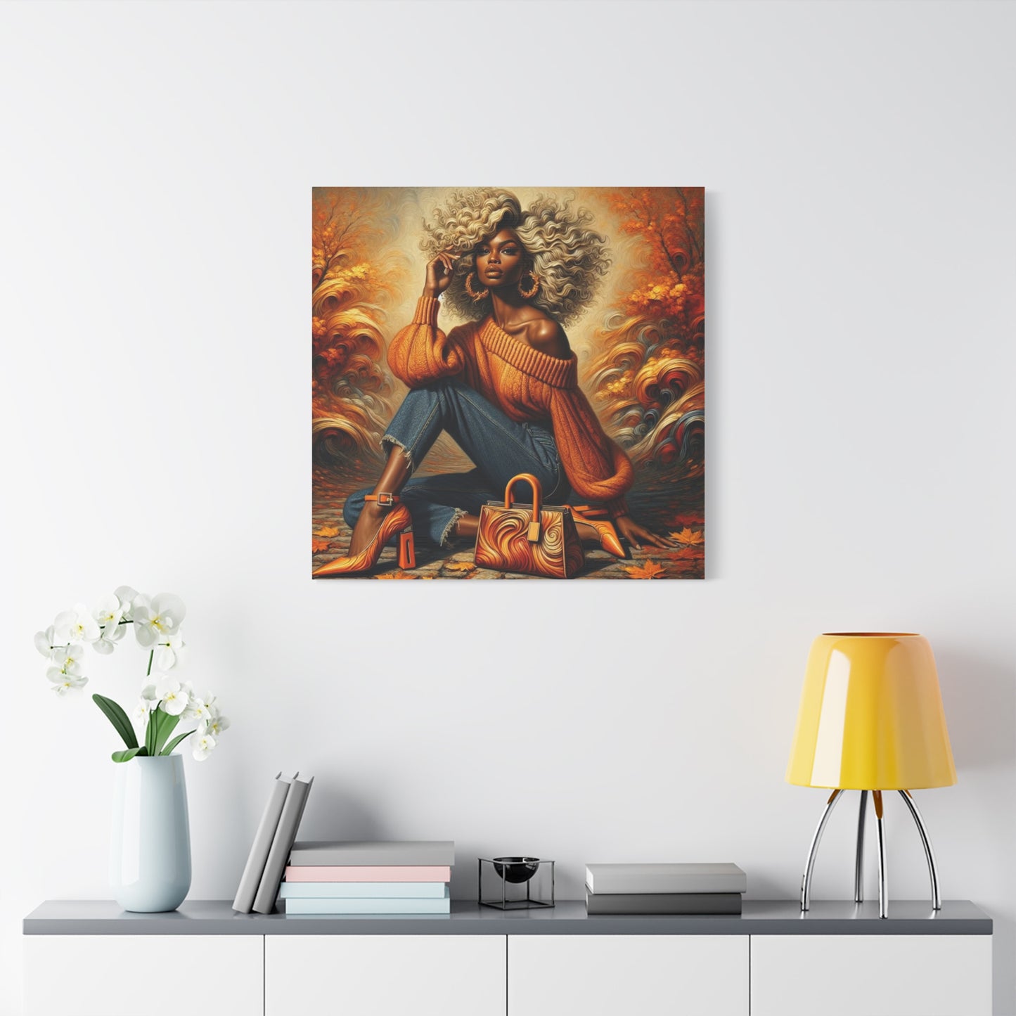 Beautiful Black Woman Canvas Art