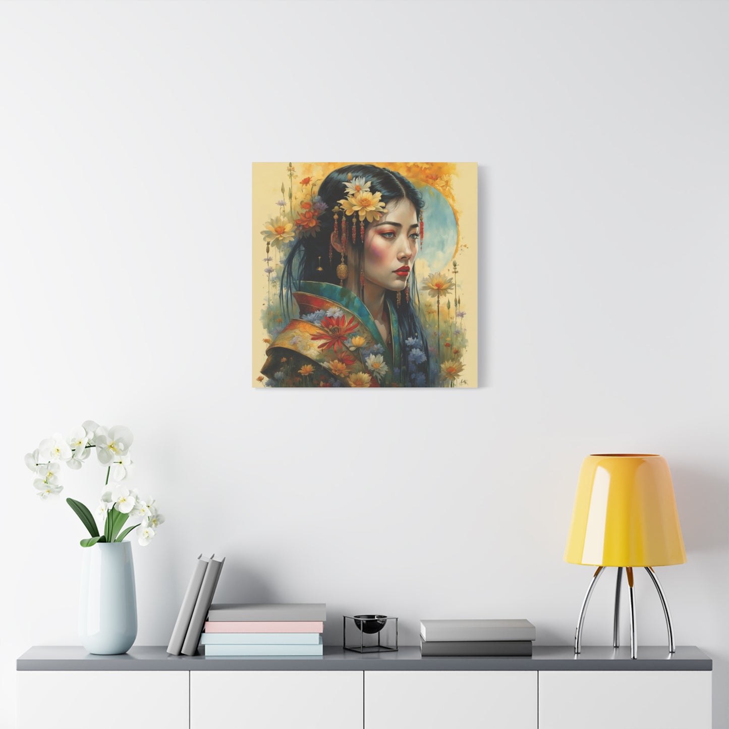 Beautiful Woman Asian Abstract Art