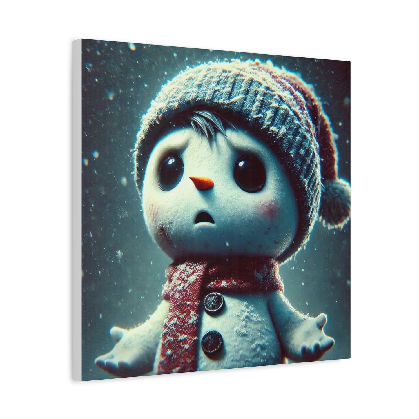 The Little Snowman Abstract Art