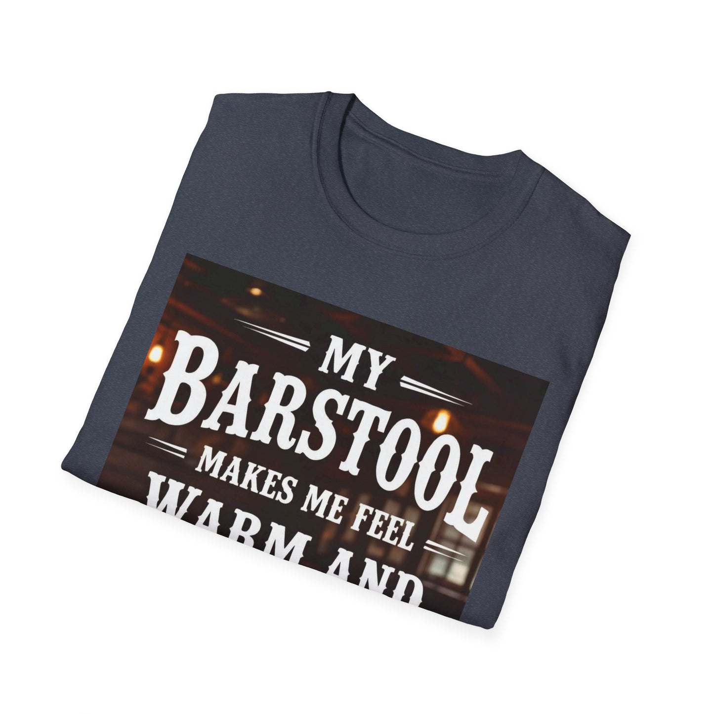 My Barstool Makes Me Feel Warm and Safe Western Boho, Unisex T-Shirt,
