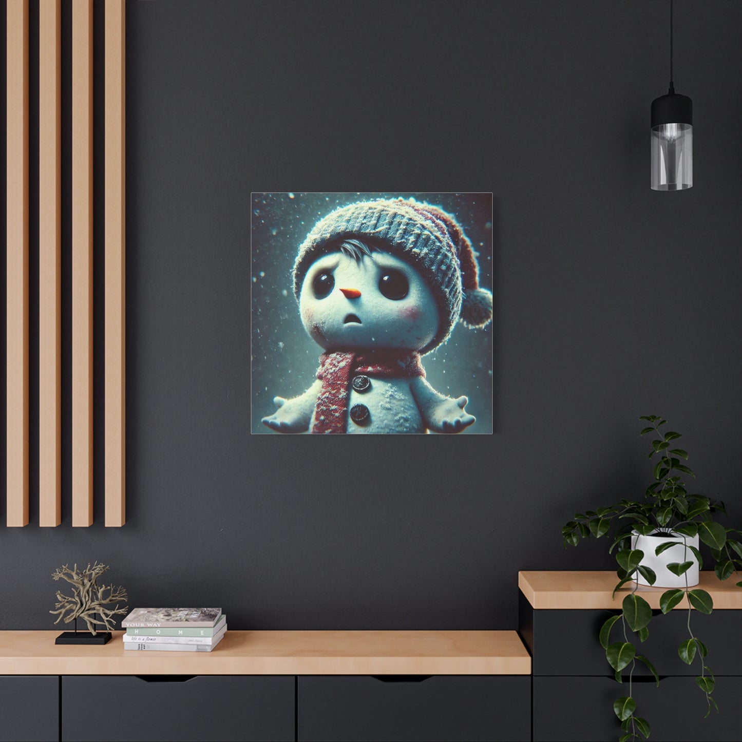 The Little Snowman Abstract Art