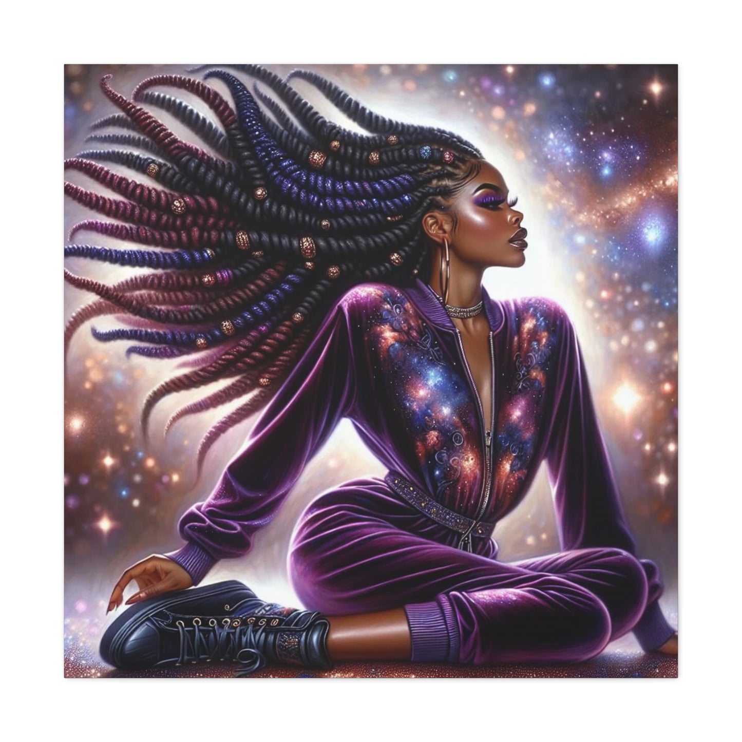 Beautiful Black Woman Canvas Art