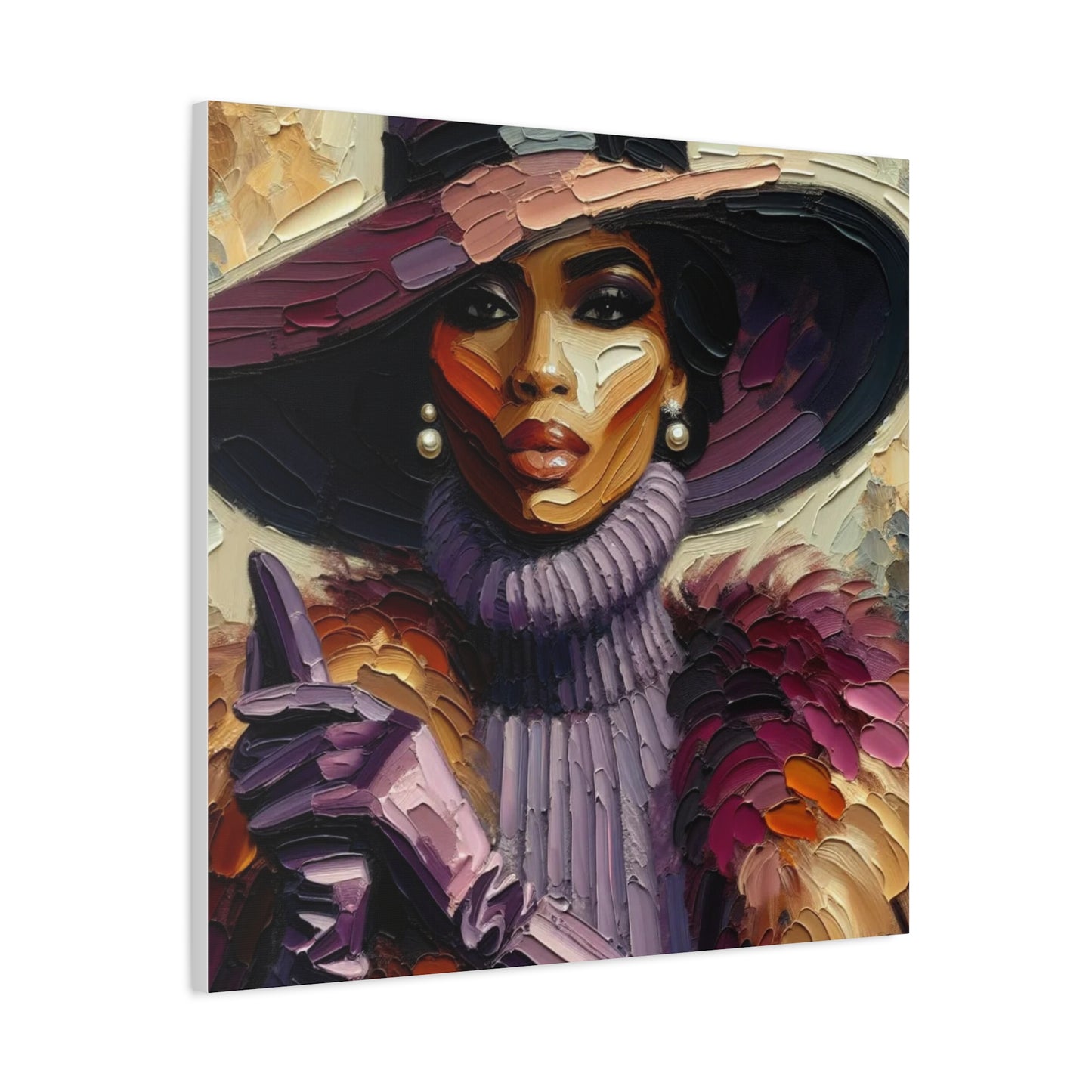 Beautiful Black Woman Canvas Art