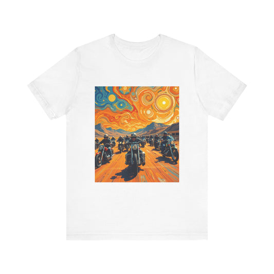 Black Hills Bikers in Sturgis Abstract Tee
