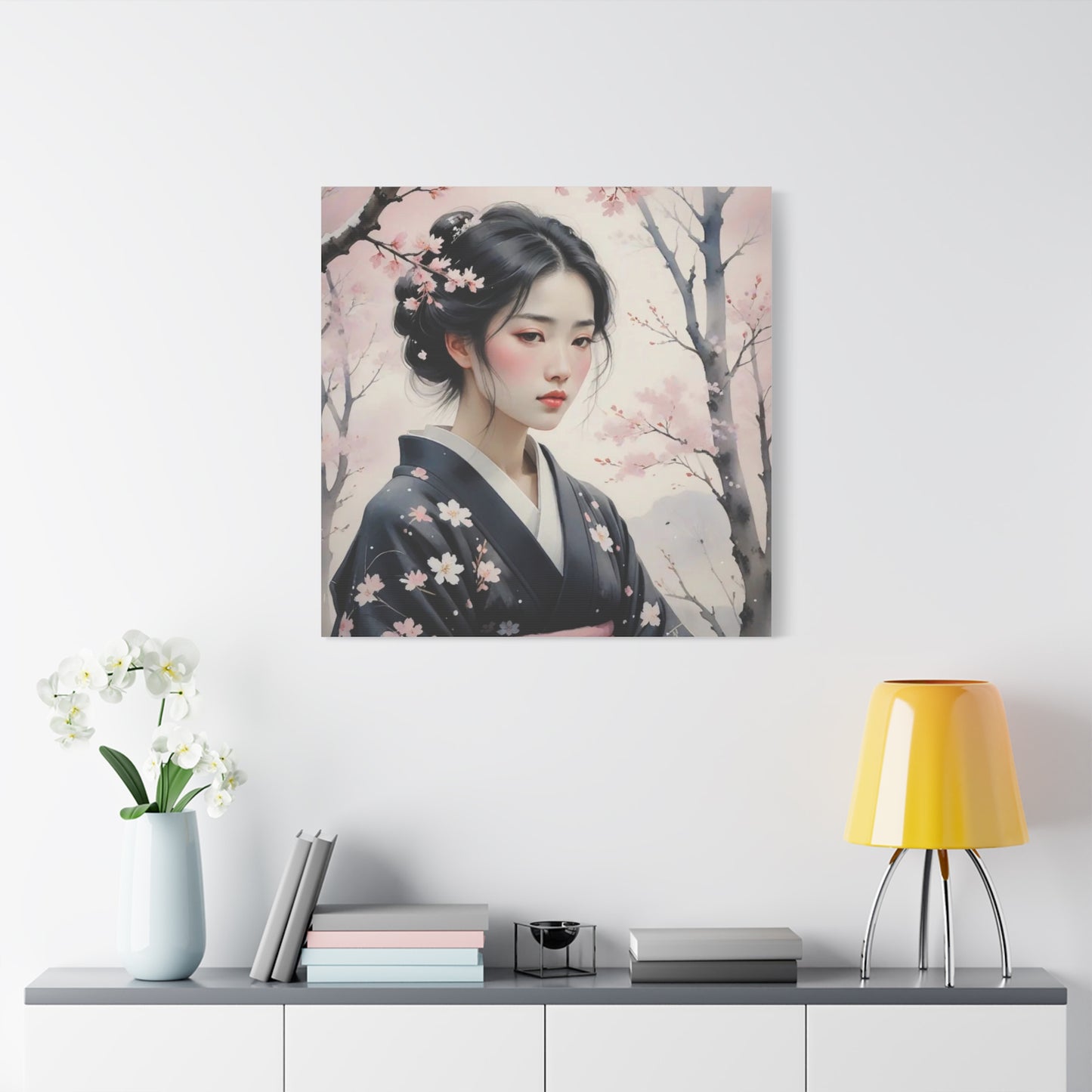 Beautiful Woman Asian Abstract Art