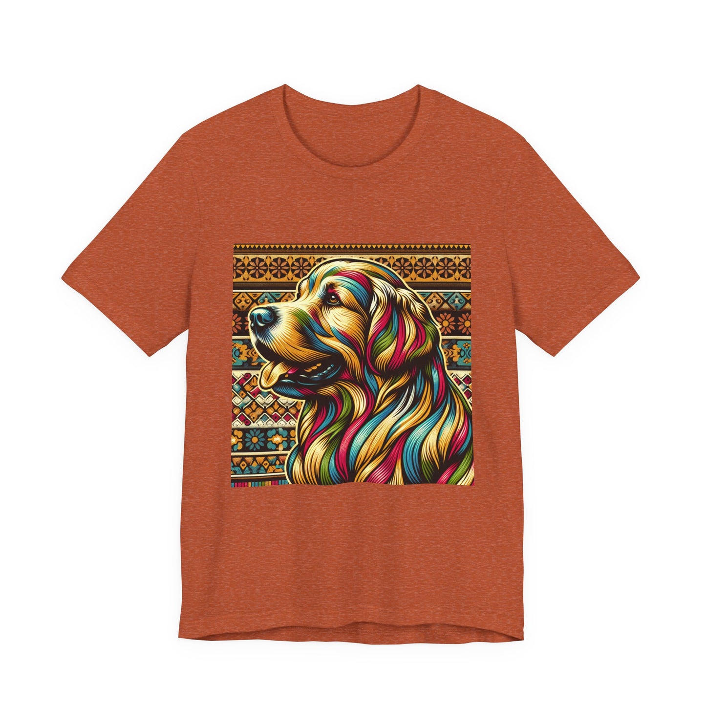 Retro Colorful Golden Retiever Tee - Unisex Shirt