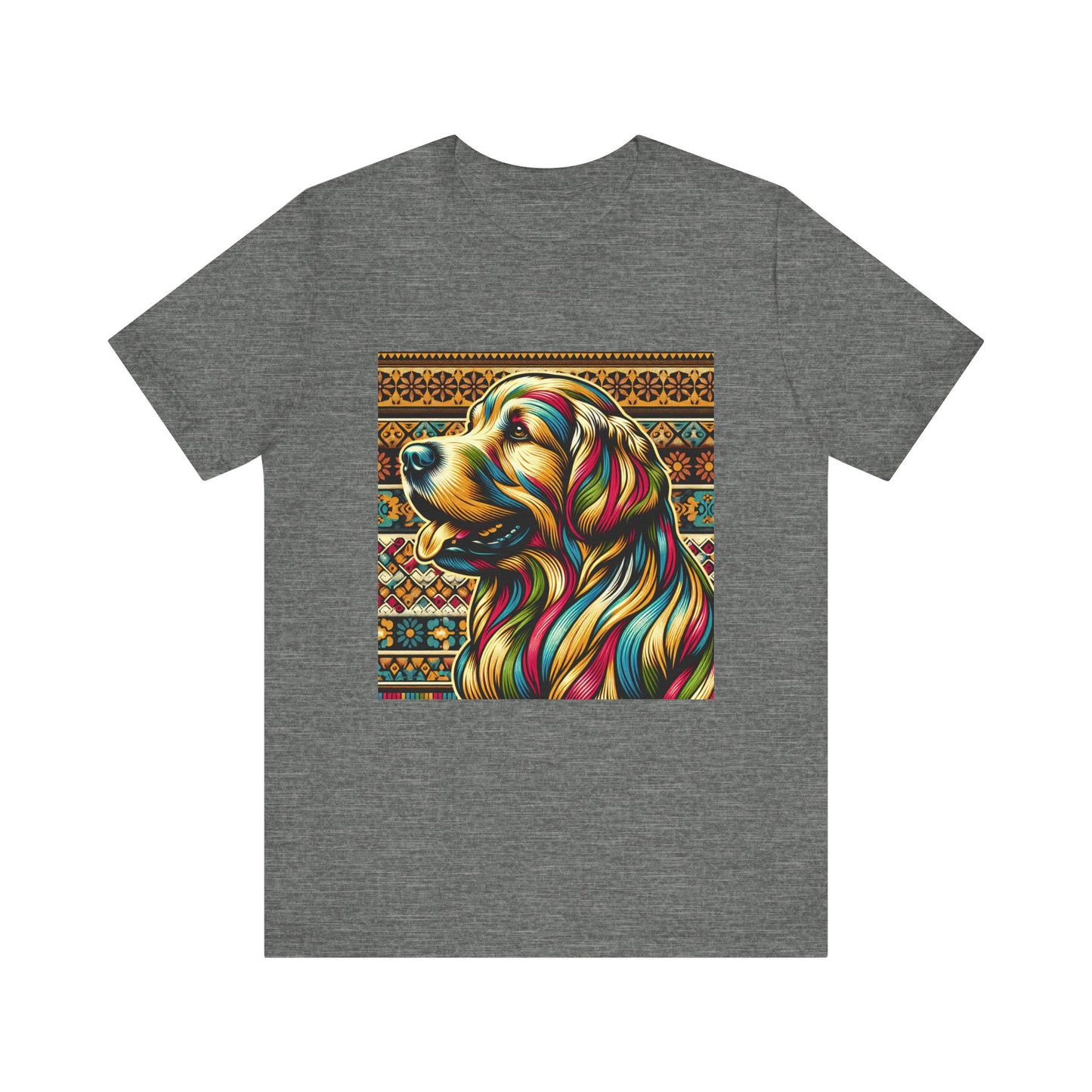 Retro Colorful Golden Retiever Tee - Unisex Shirt