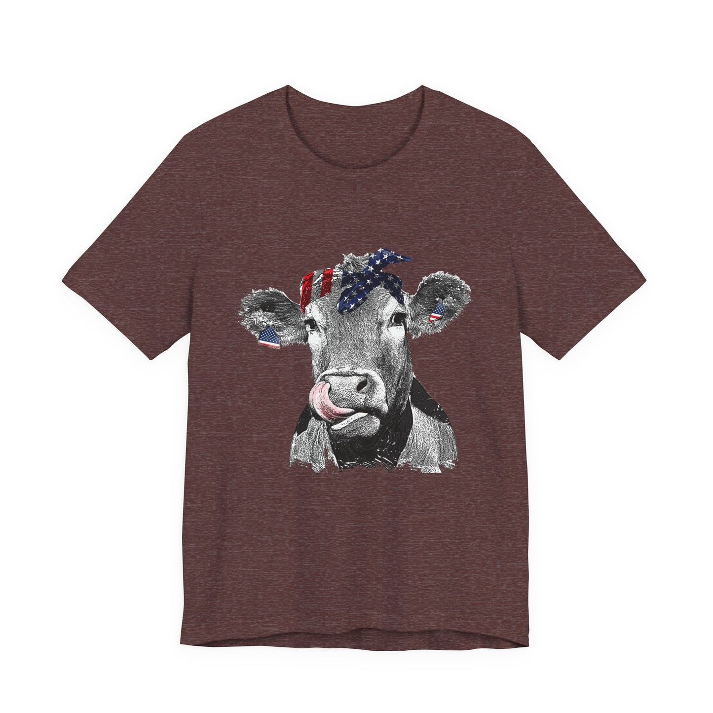 Cow with Flag Bandanna T-Shirt