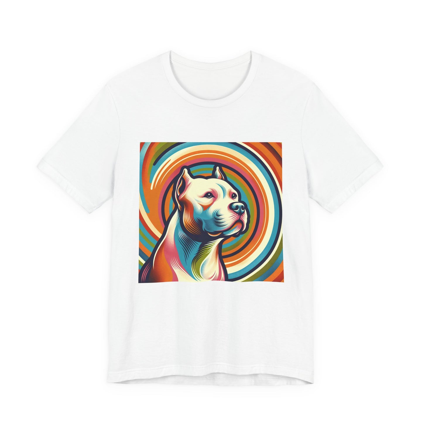 Retro Colorful Pit Bull Tee - Unisex Shirt