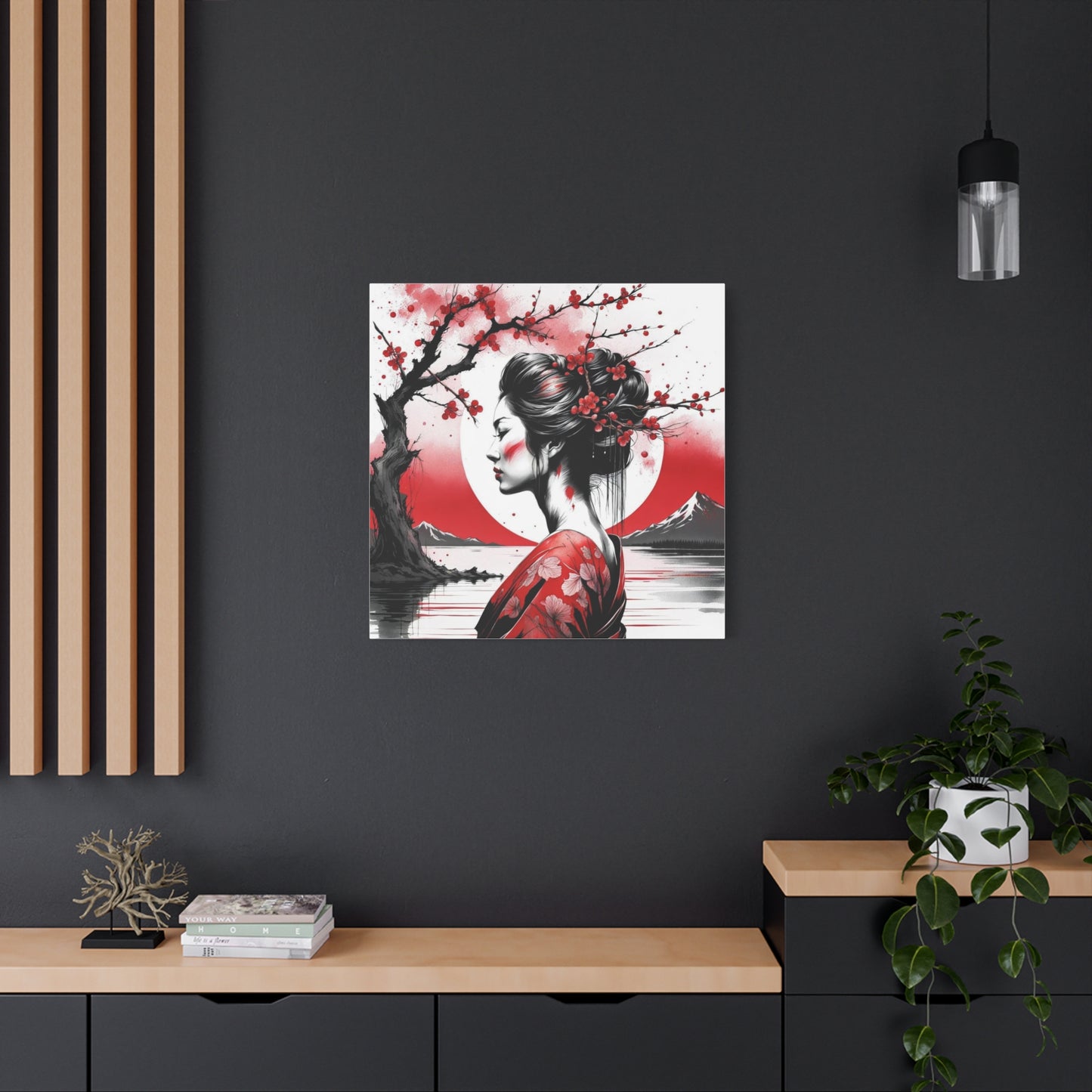 Beautiful Woman Asian Abstract Art