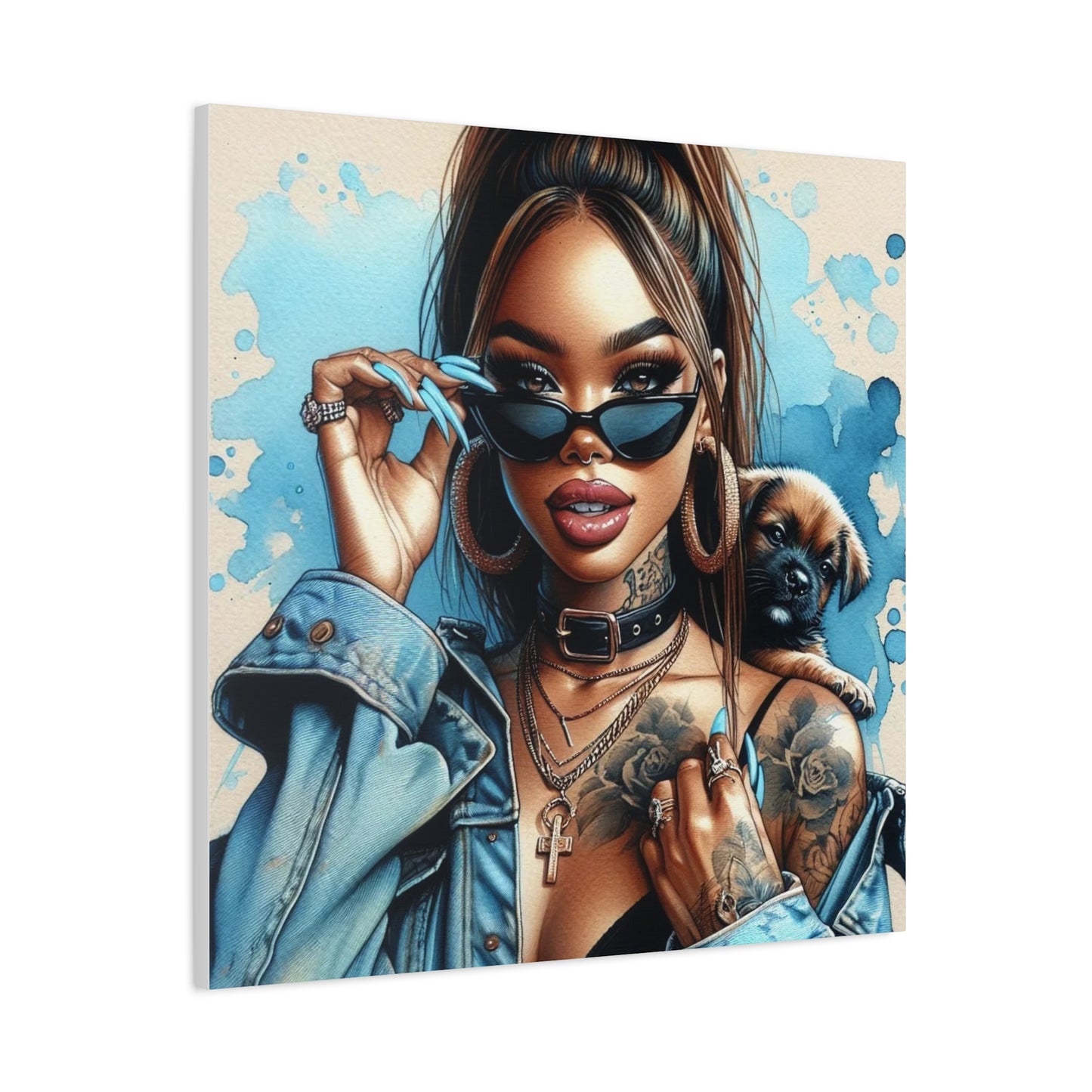 Beautiful Black Woman Canvas Art