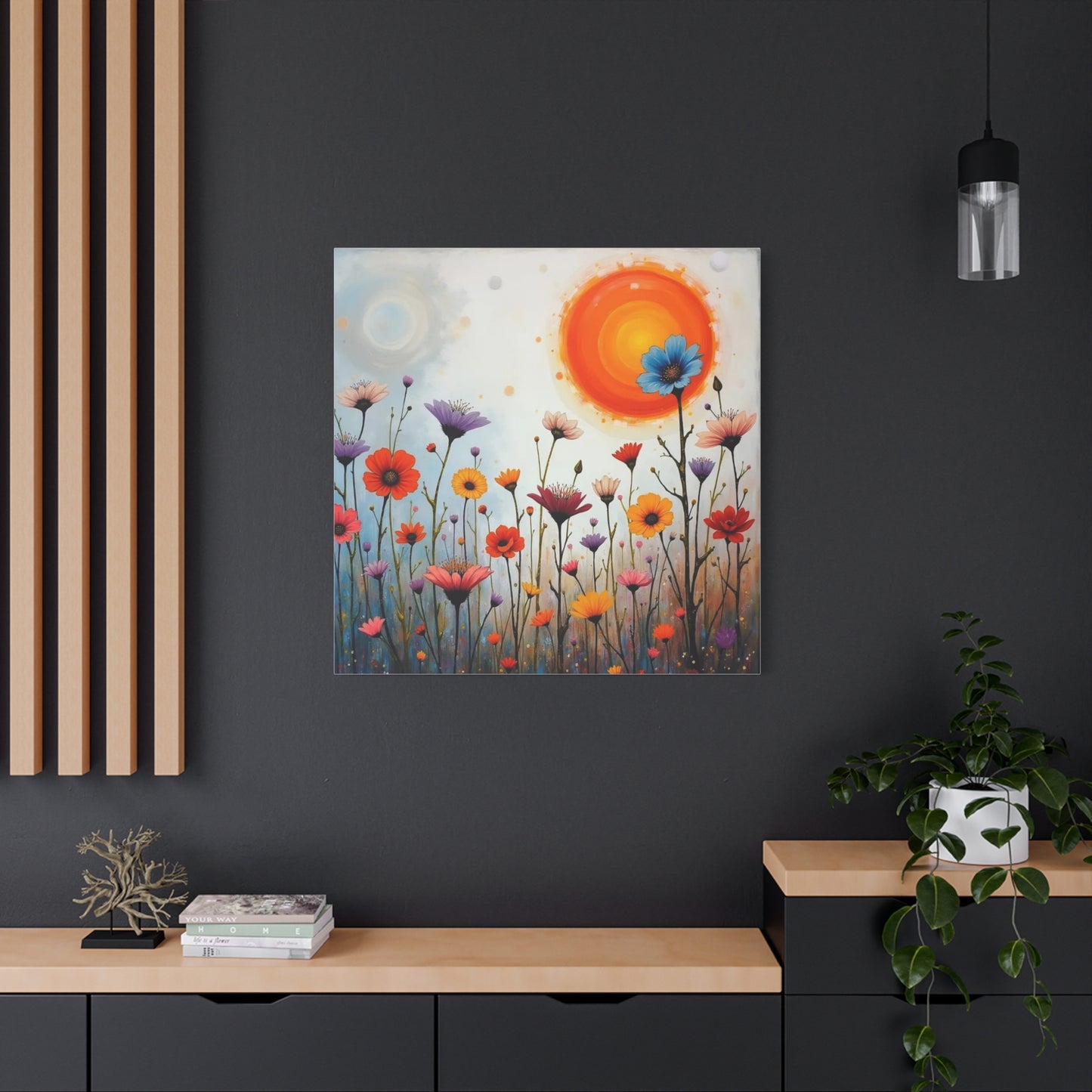 Flowers in the Sun Abstract Art