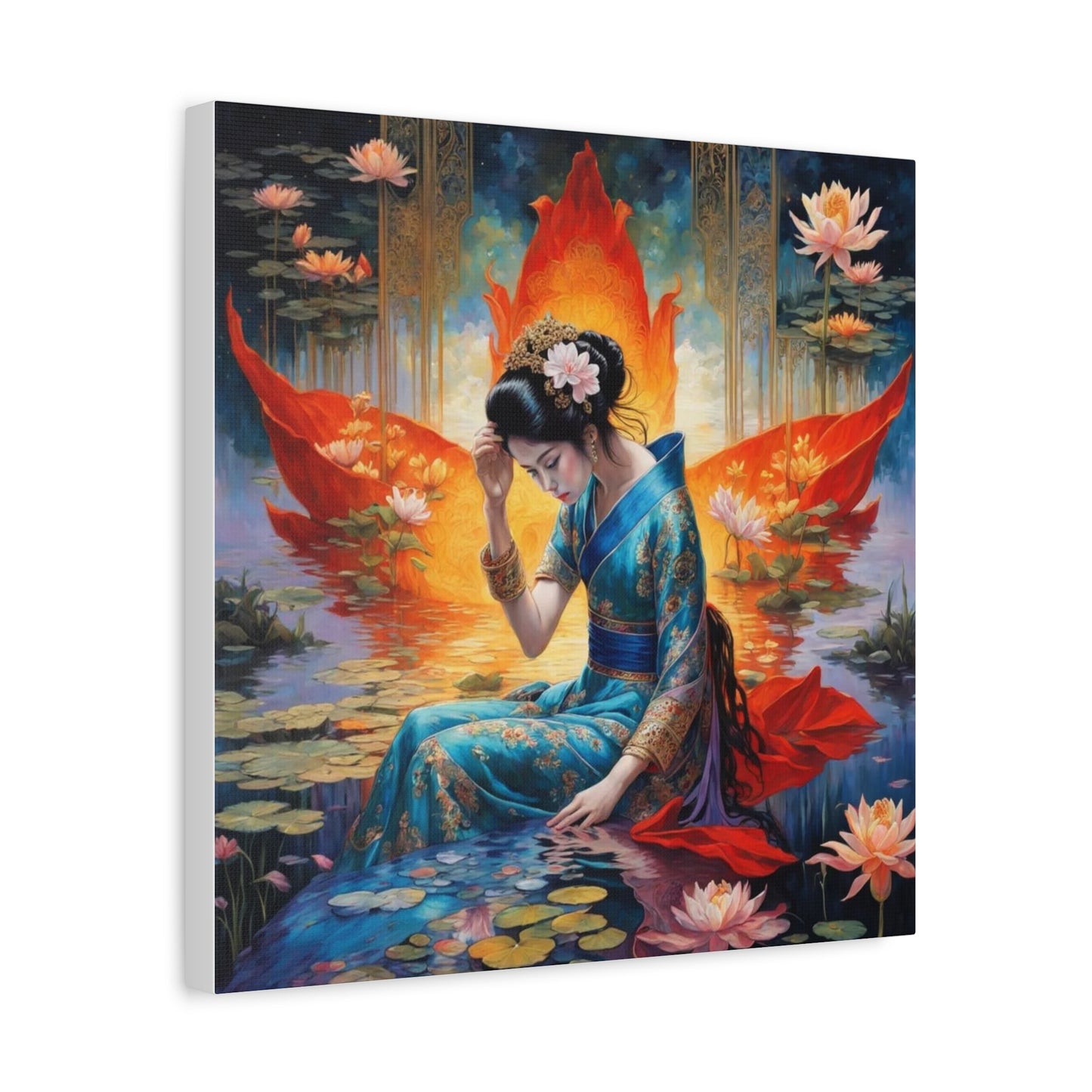 Lady in the Water Asian Abstract Art