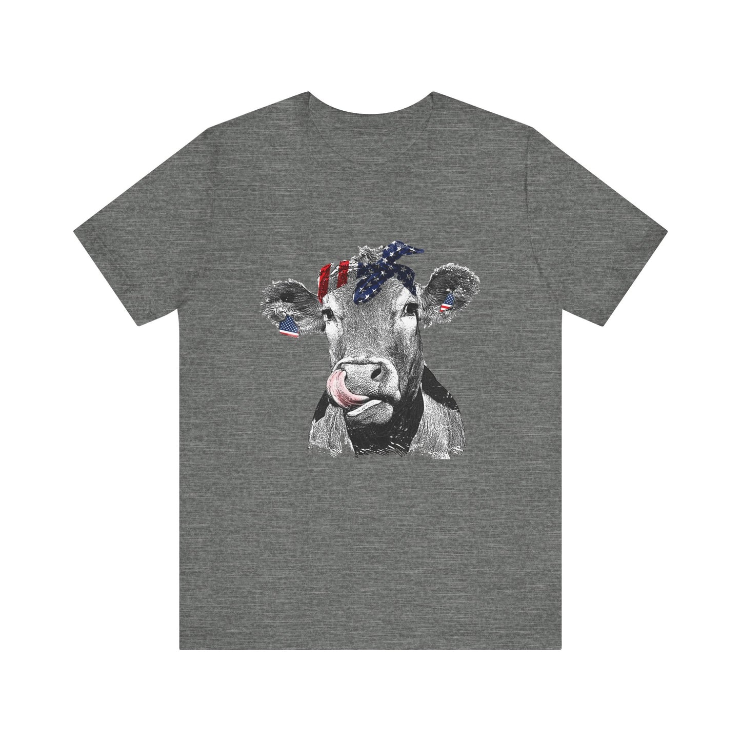 Cow with Flag Bandanna T-Shirt