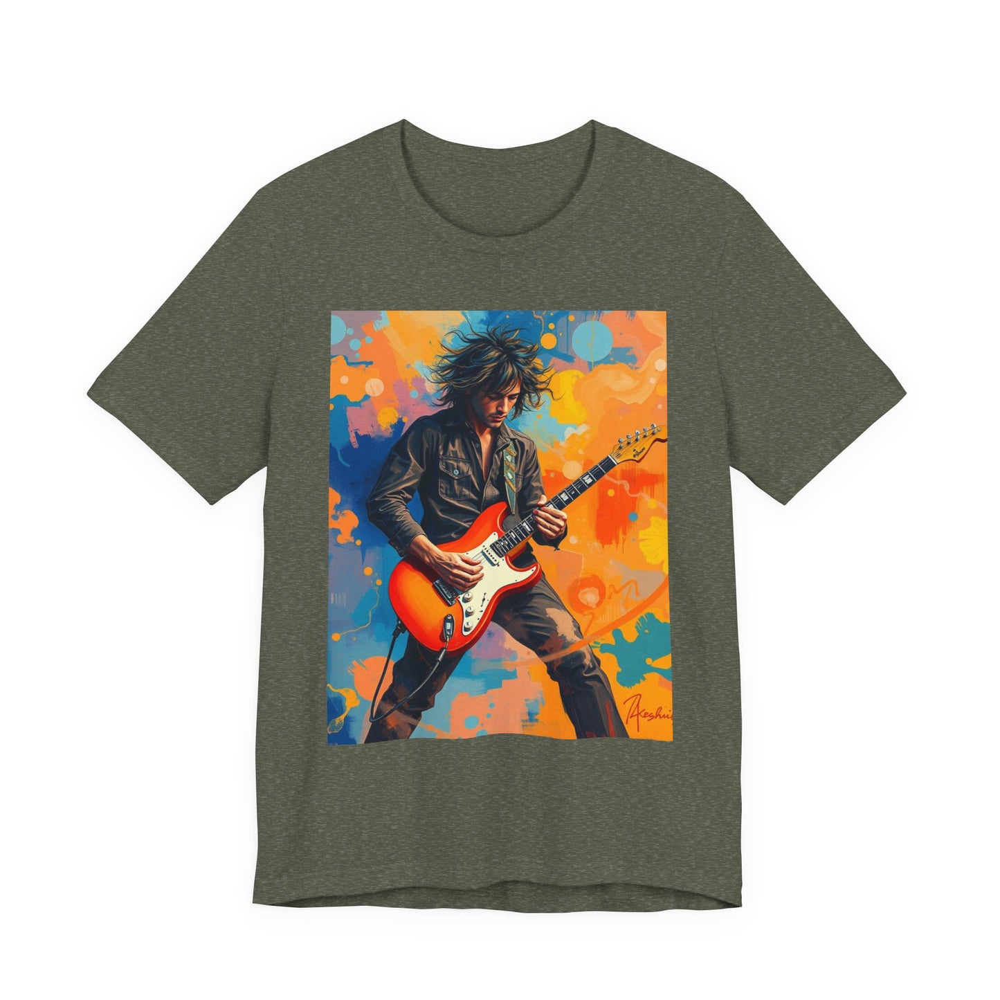 Male 80s Rocker Abstract T-Shirt 1
