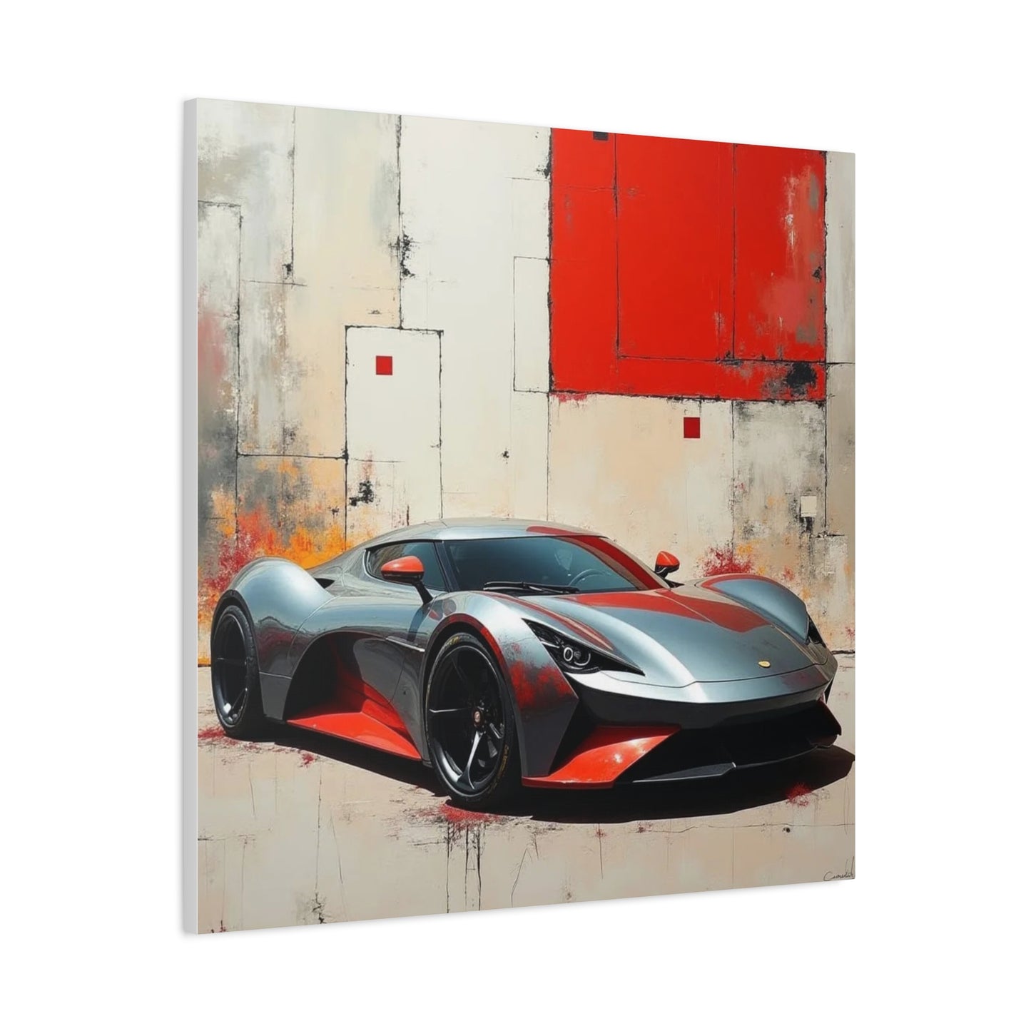 Sports Car Abstract Art