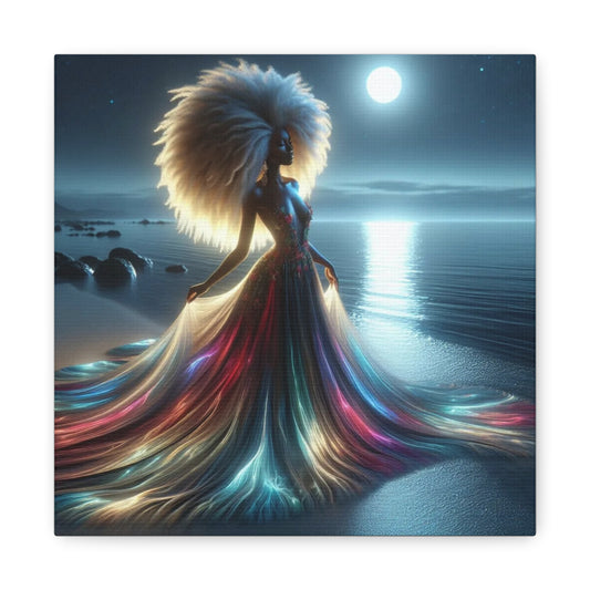 Beautiful Black Woman Canvas Art