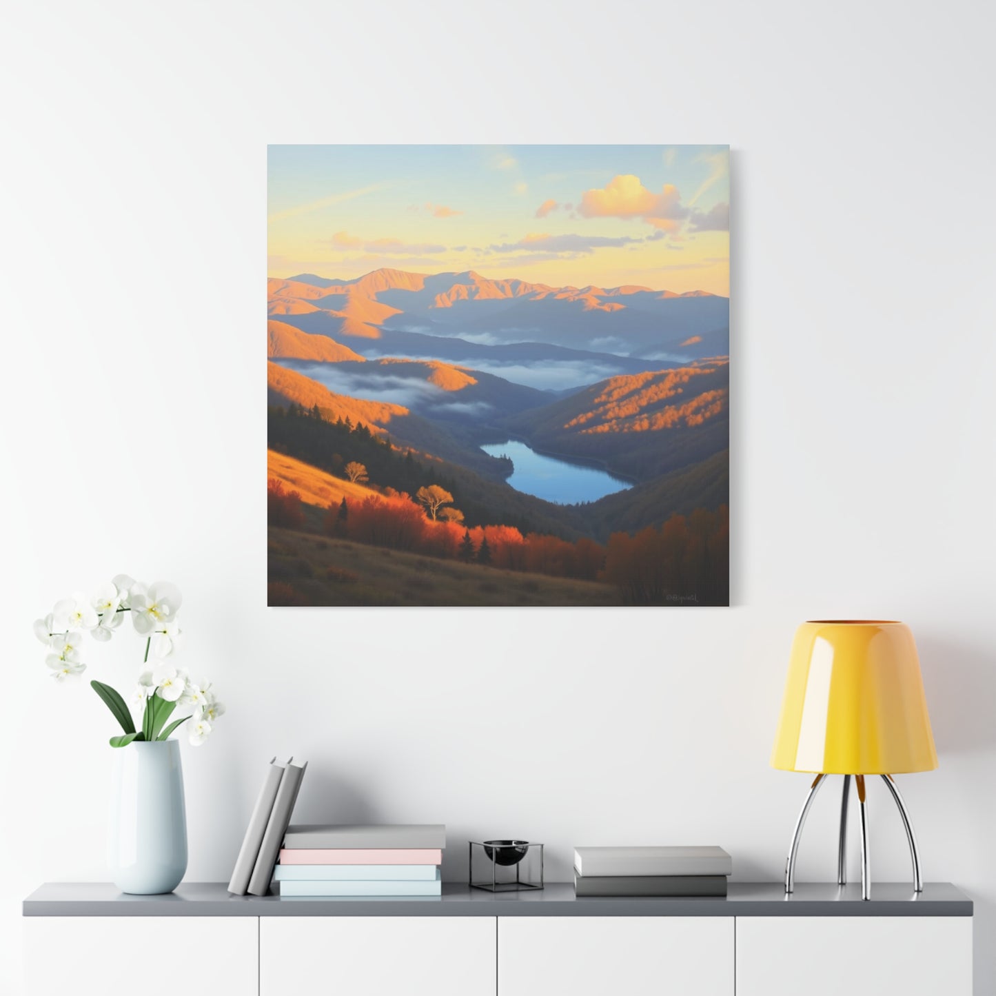 Canvas Print - The Ozark Mountain Lake Art