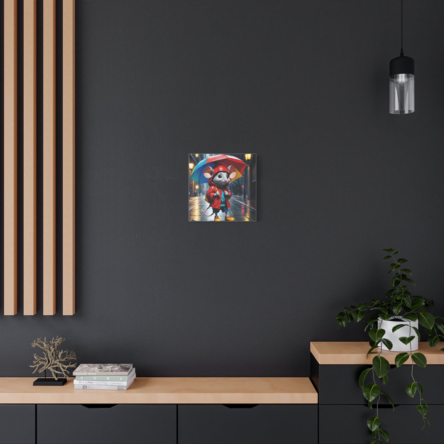 Mouse in the Rain Art