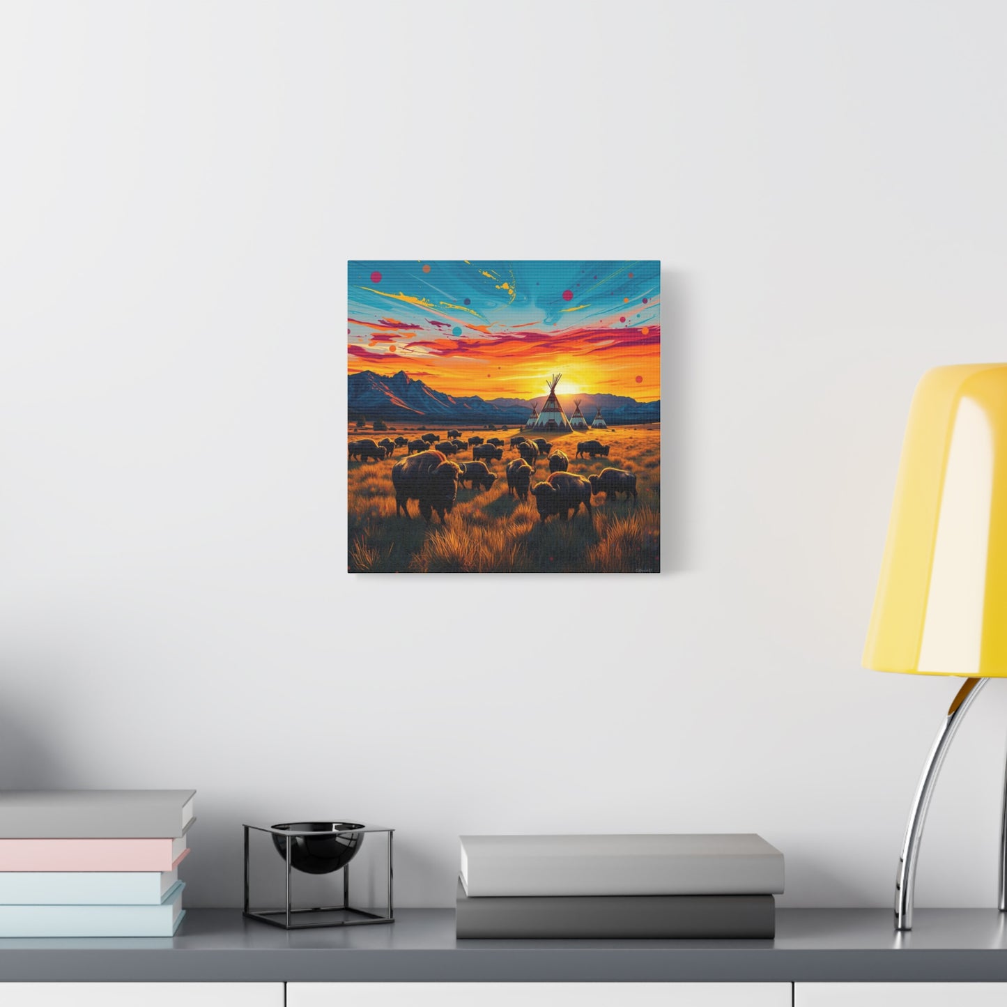 Canvas Print -Where the Buffalo Roam Wall Art