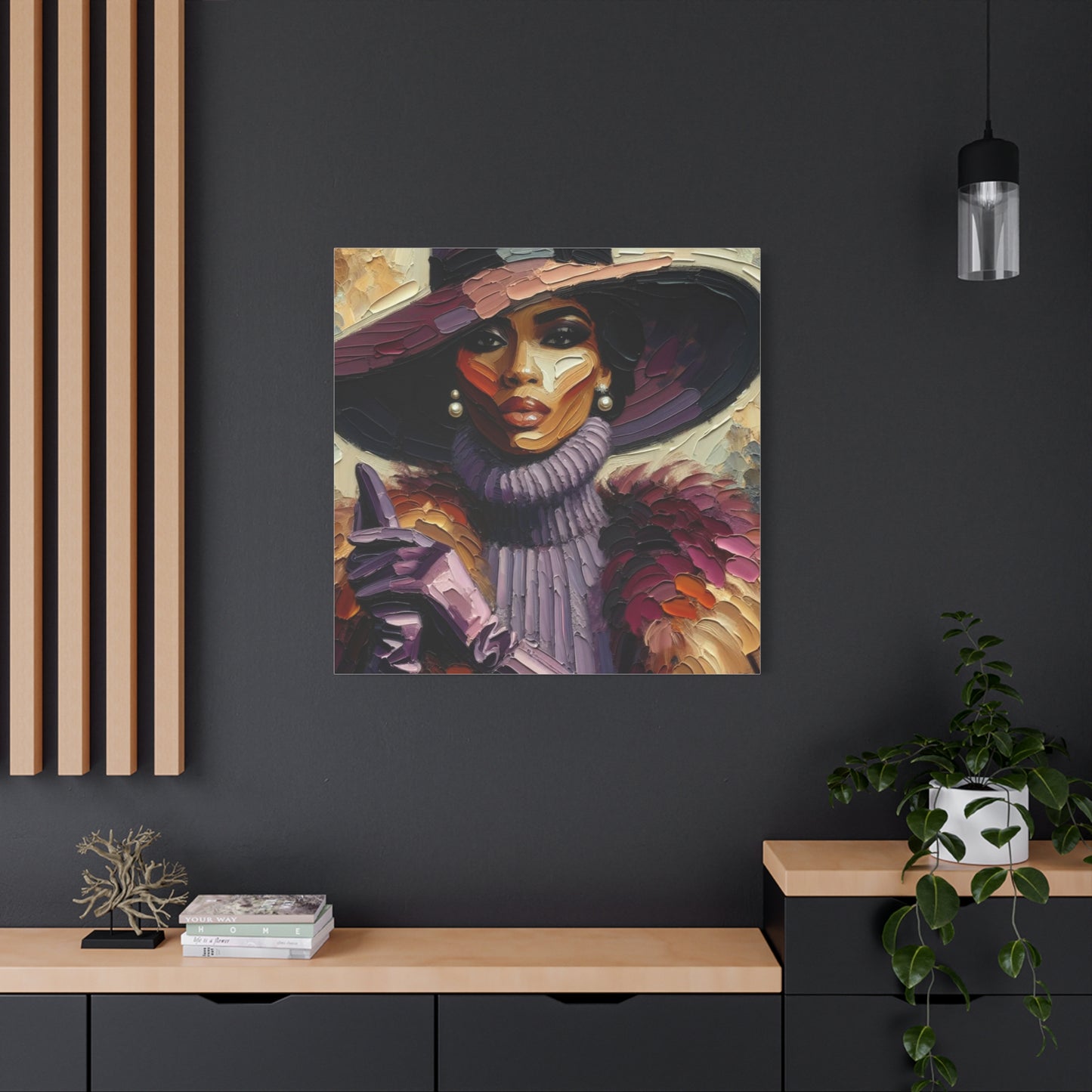 Beautiful Black Woman Canvas Art