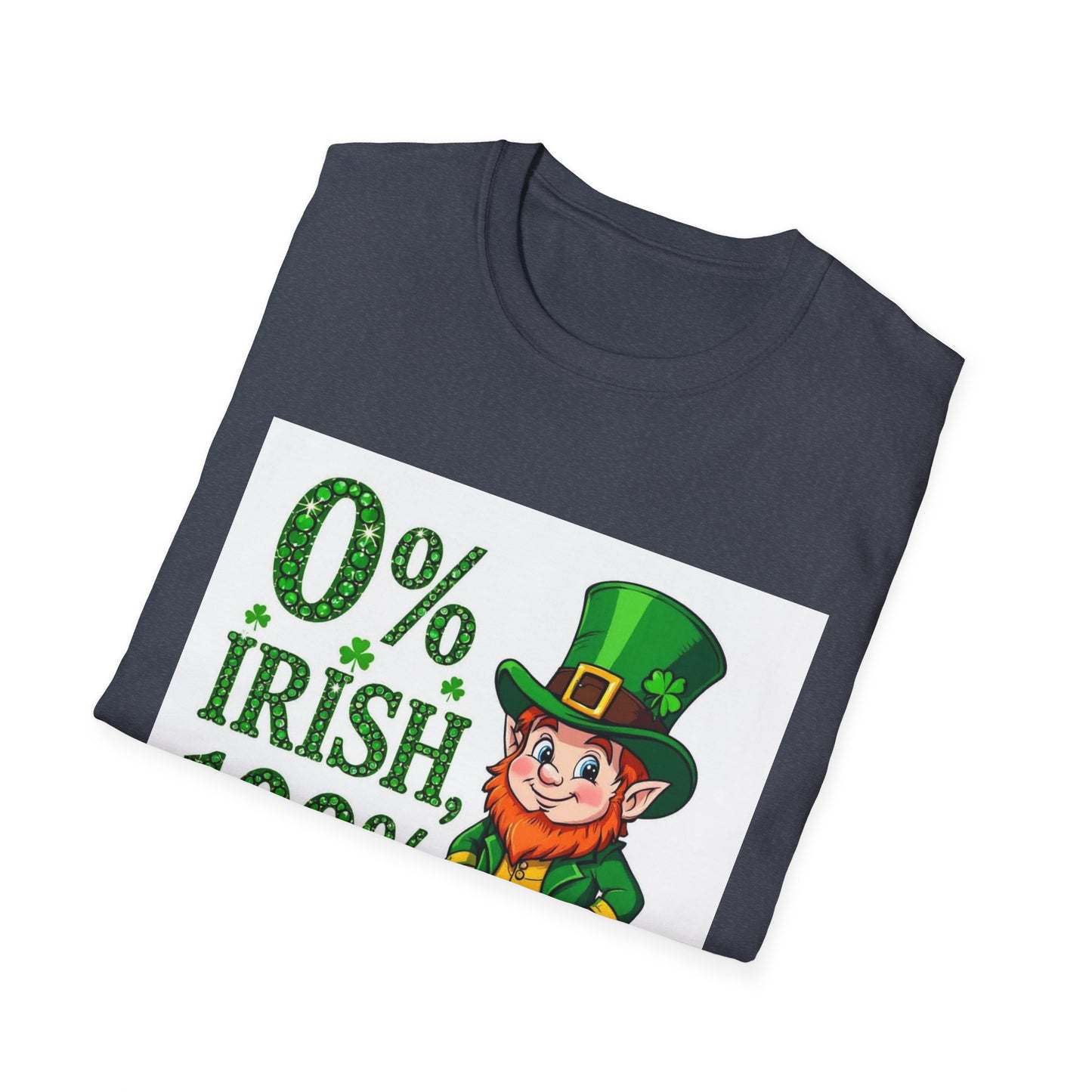 0% Irish 100% Kissable...Funny Saint Patty's Day T-Shirt