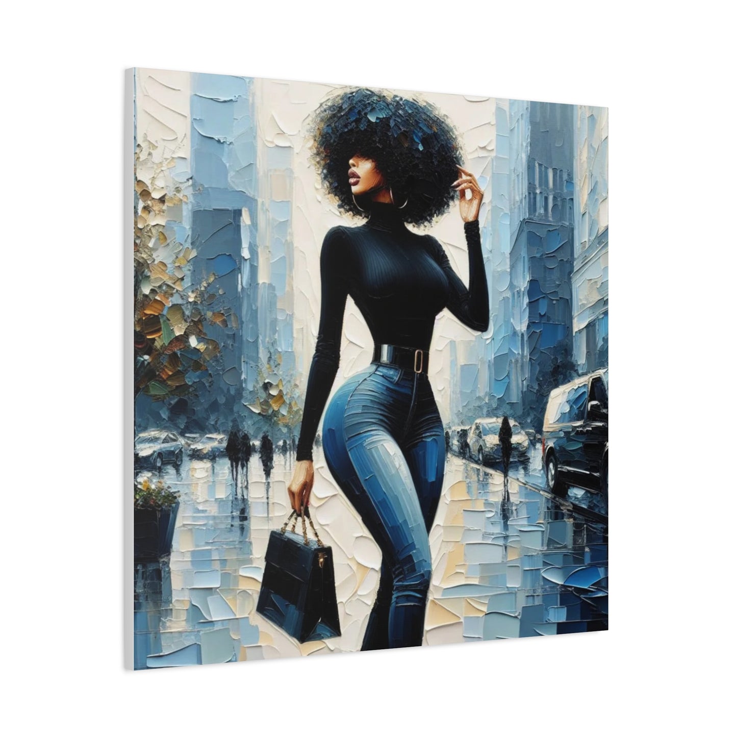 Beautiful Black Woman Canvas Art