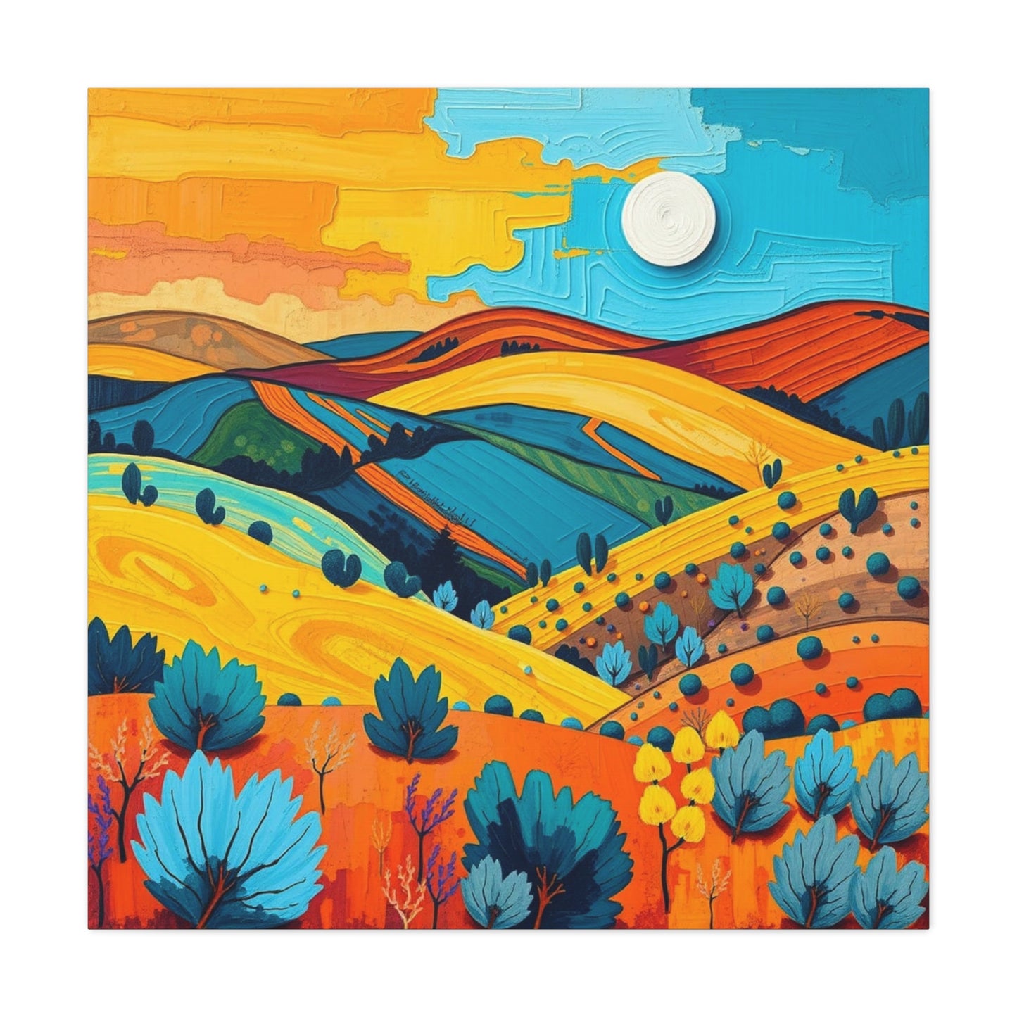 Canvas Print -Abstract 1 Southwest Landscape Wall Art