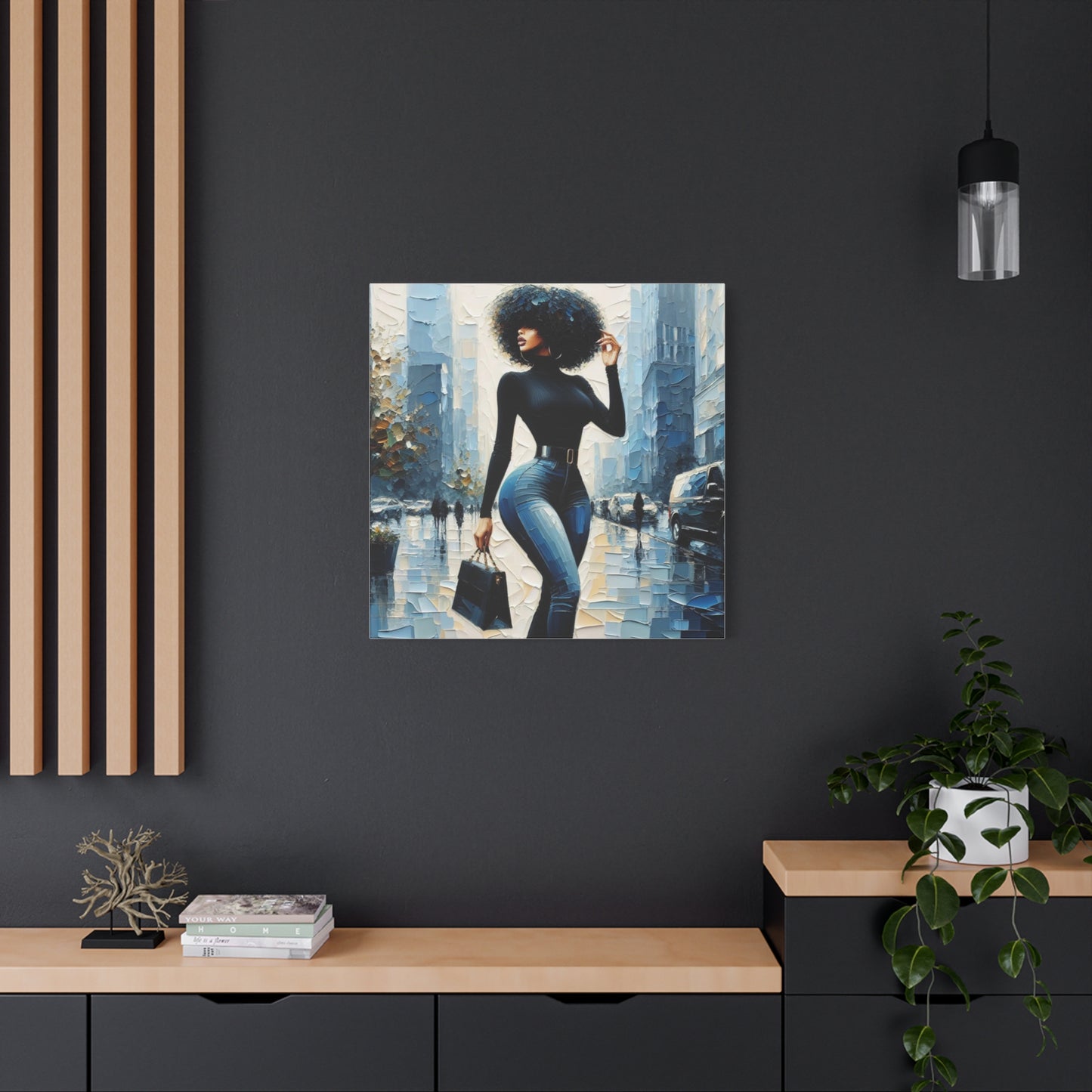 Beautiful Black Woman Canvas Art
