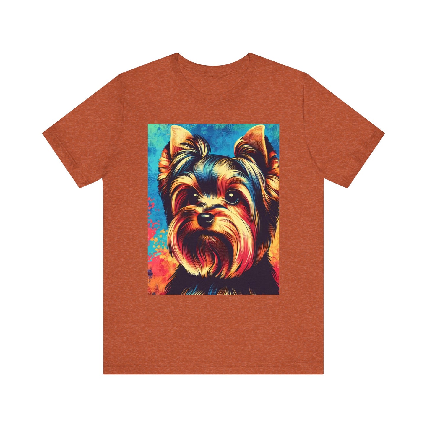 Retro Colorful Yorkie Tee - Unisex Shirt