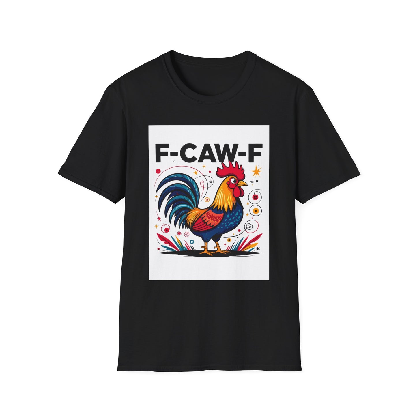 F-CAW-F Rooster Western Boho, Unisex T-Shirt,