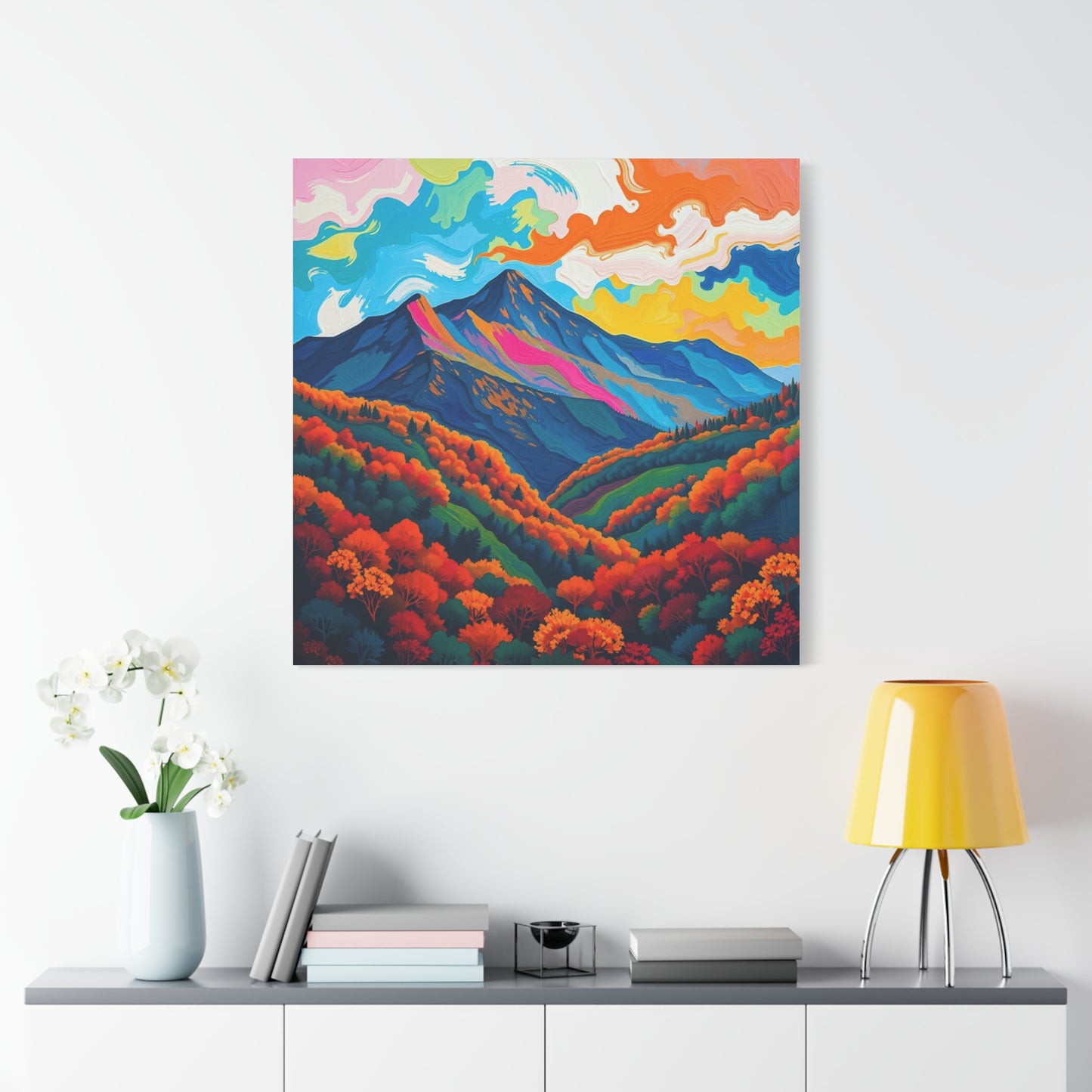 Canvas Wall Art - Abstract Black Hills Scenic