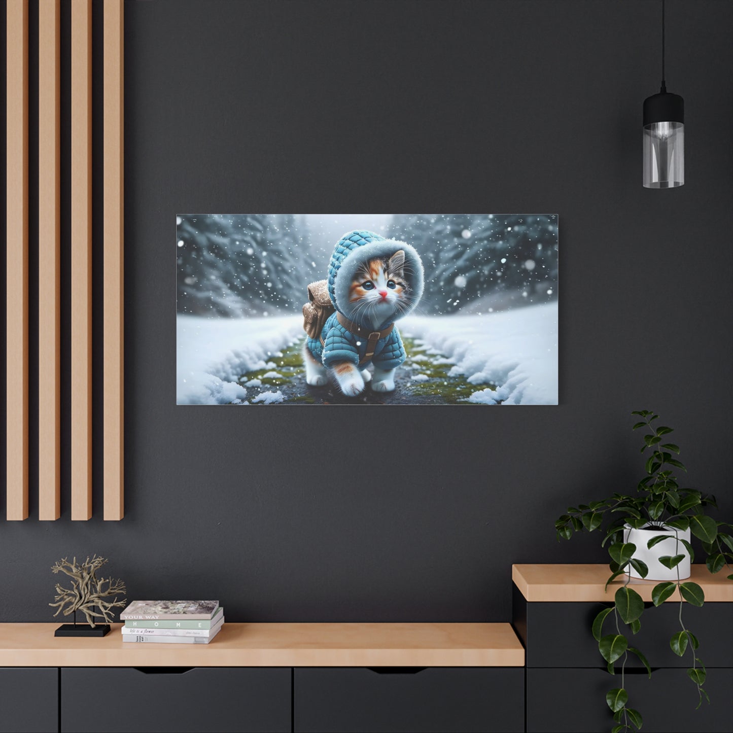 Kitten with a Coat Art