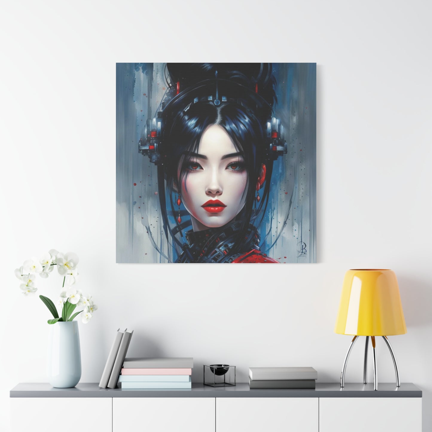 Beautiful ScFi Woman Asian Abstract Art