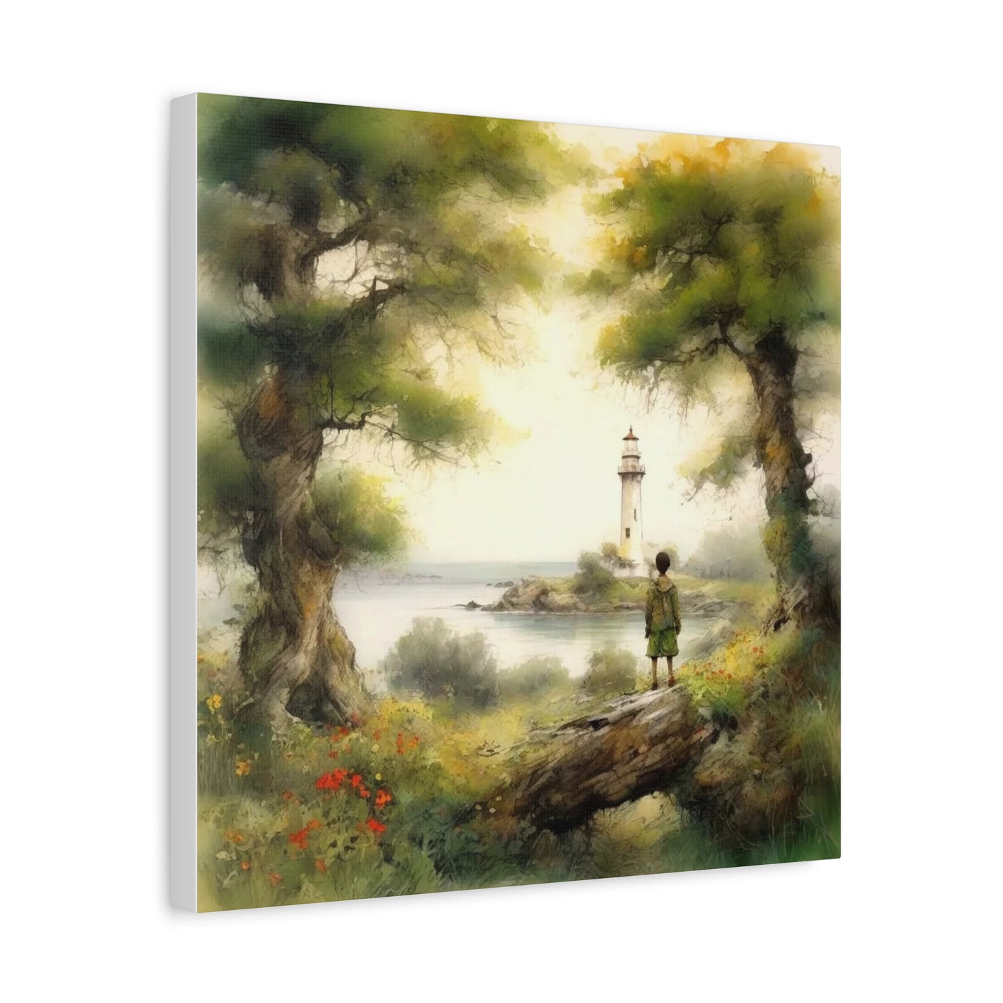 Boy and the Lighthouse Art