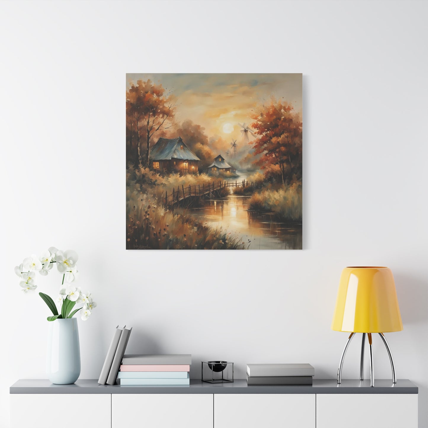Canvas Print - Golden Hours at the Village Wall Art