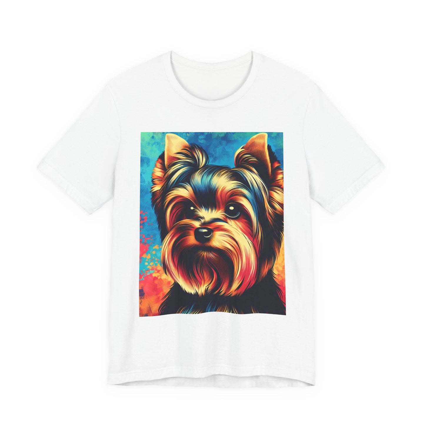Retro Colorful Yorkie Tee - Unisex Shirt