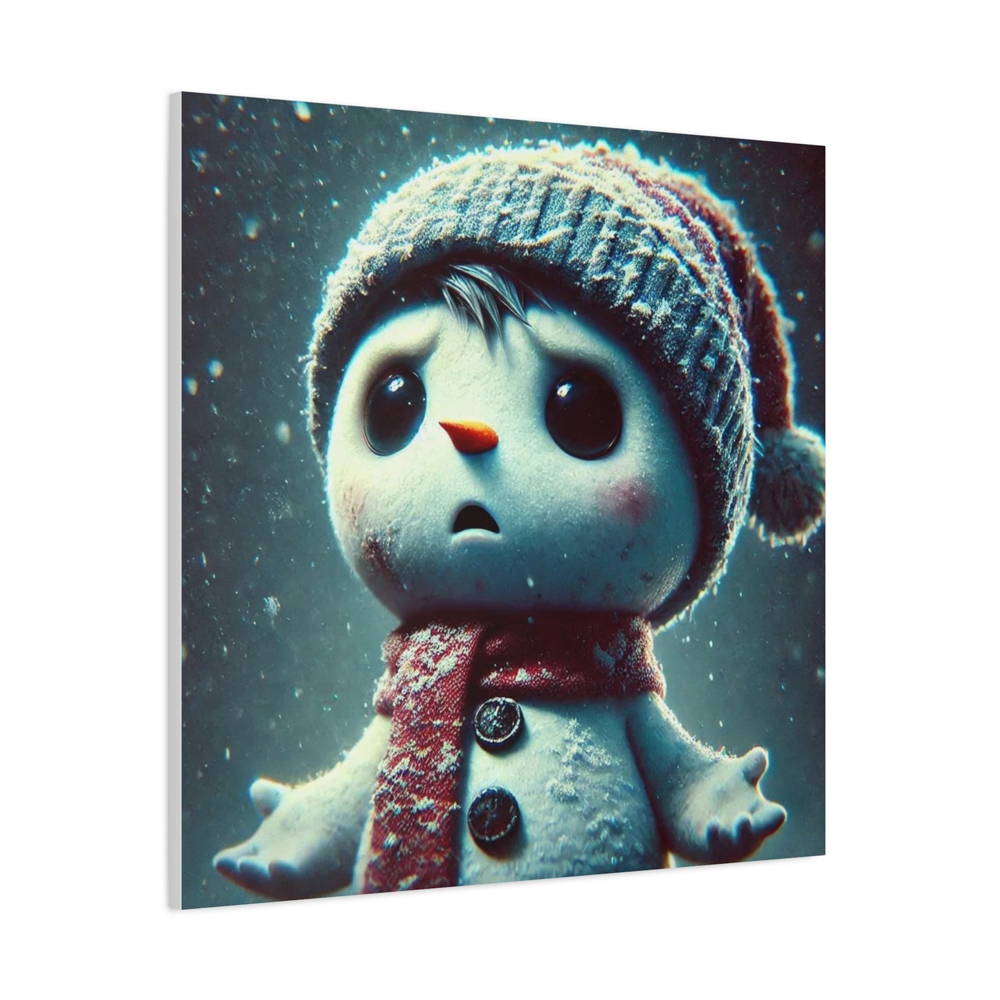 The Little Snowman Abstract Art
