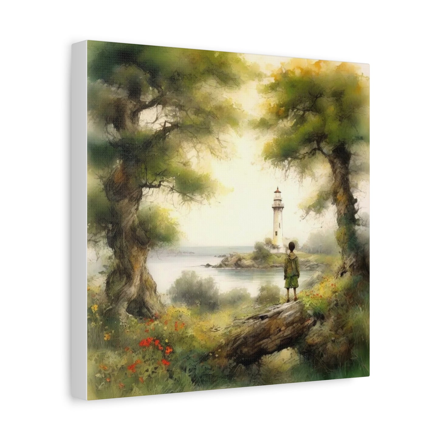 Boy and the Lighthouse Art