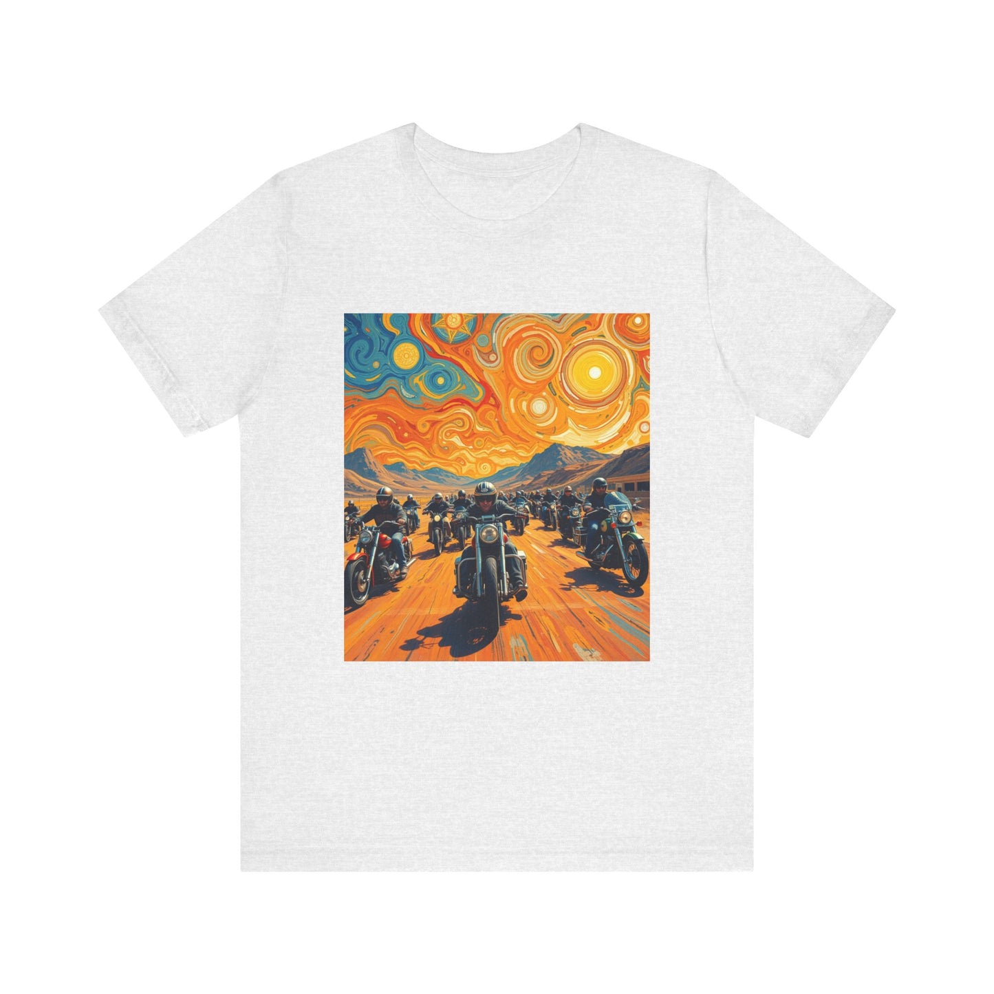 Black Hills Bikers in Sturgis Abstract Tee